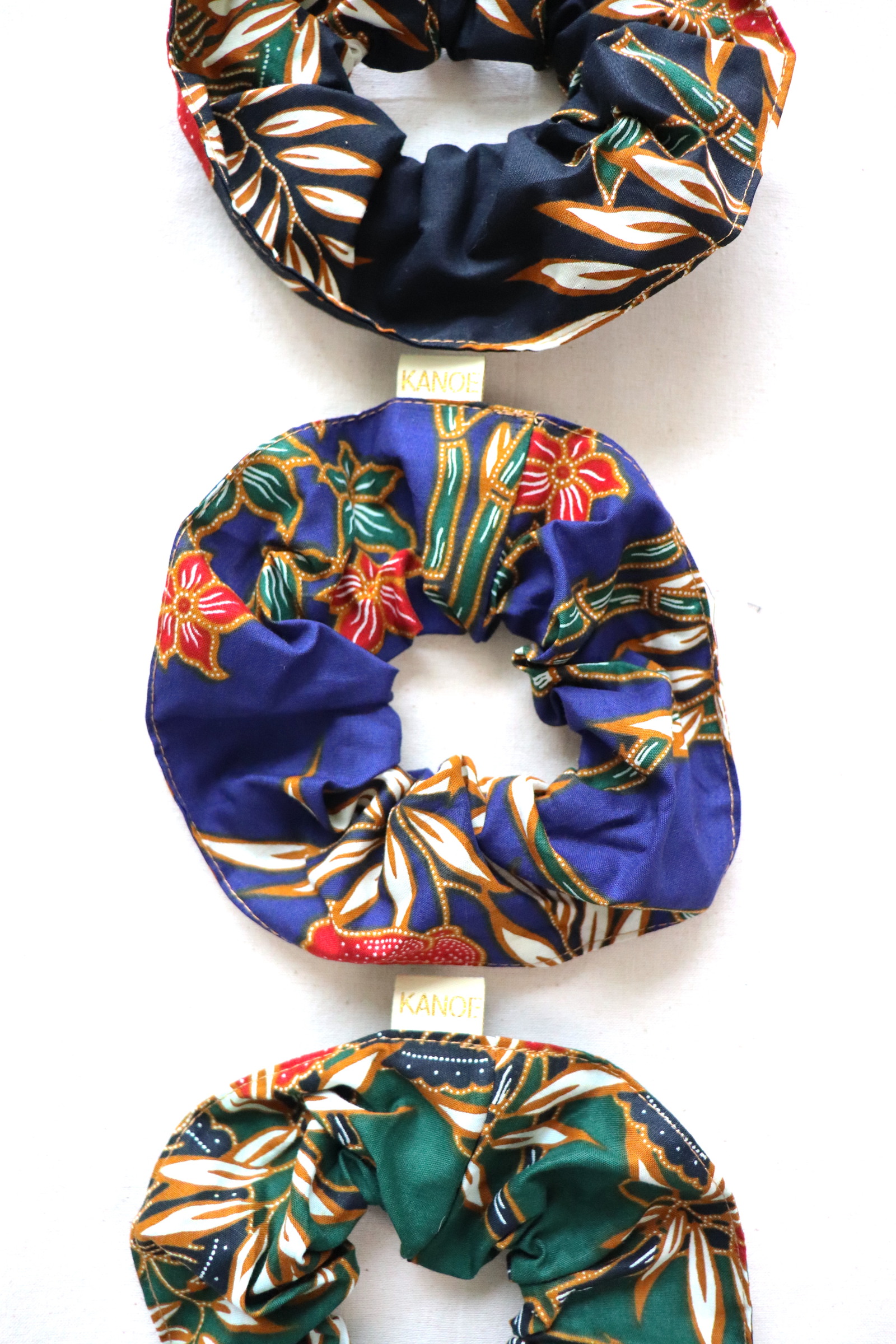 Maxi Batik Scrunchies (Set of 3) - Paradise Palms
