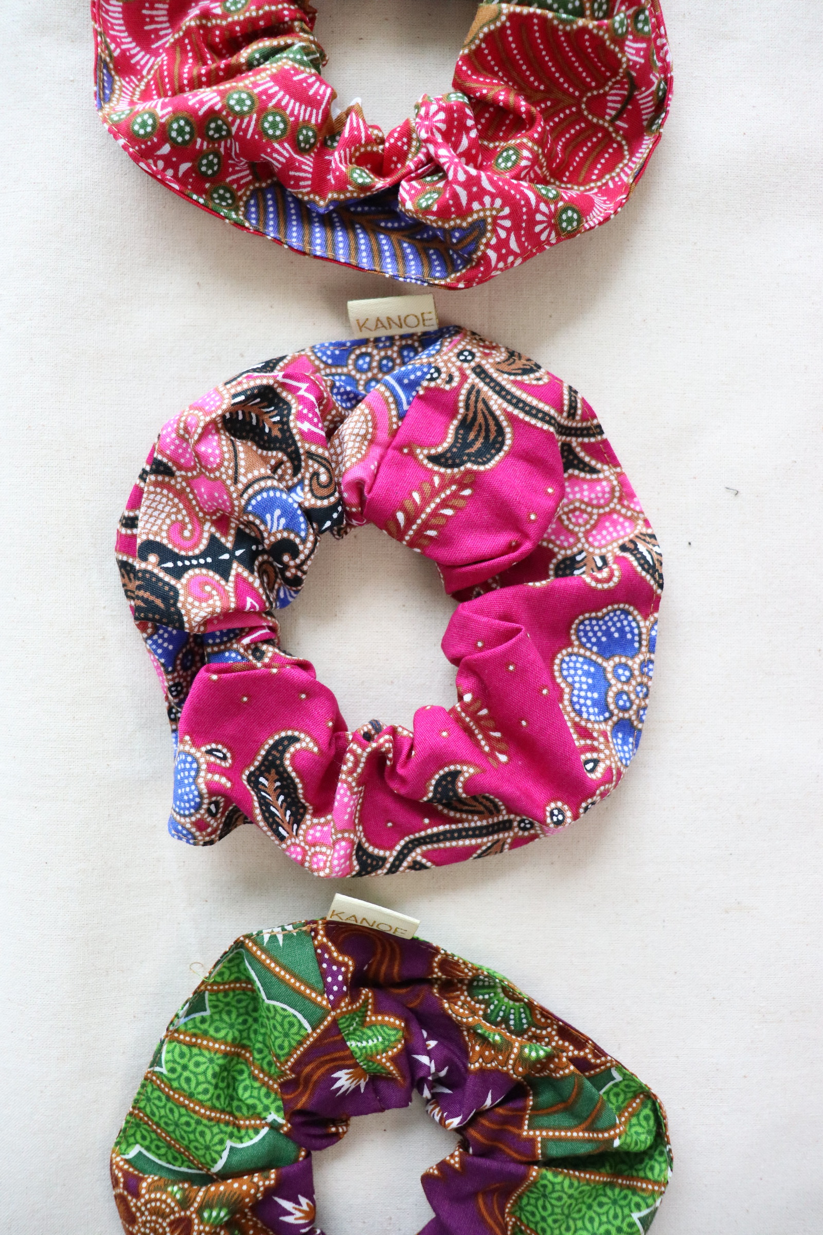 Maxi Batik Scrunchies (Set of 3) - Petal Blossom