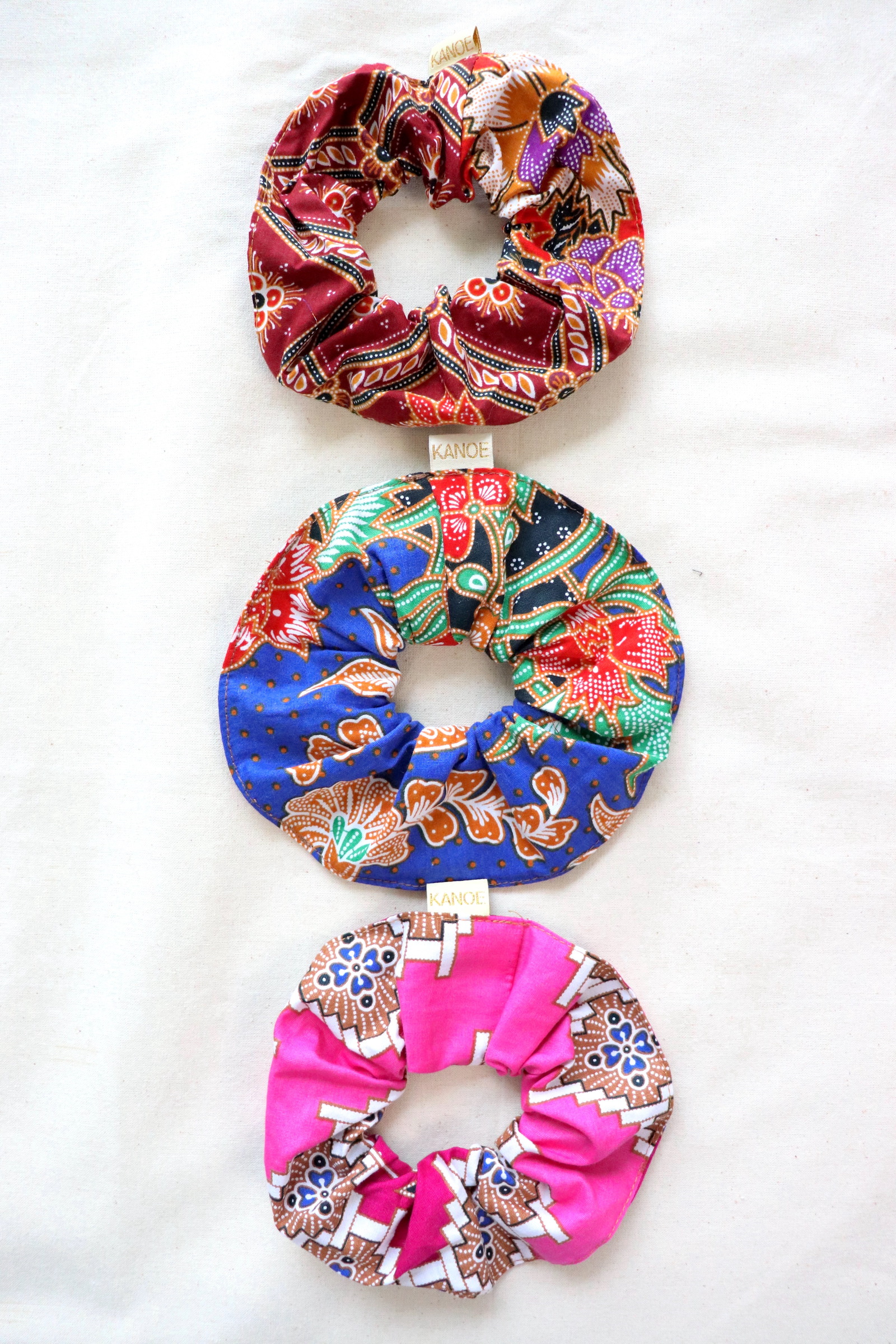 Maxi Batik Scrunchies (Set of 3) - Sunsparkle