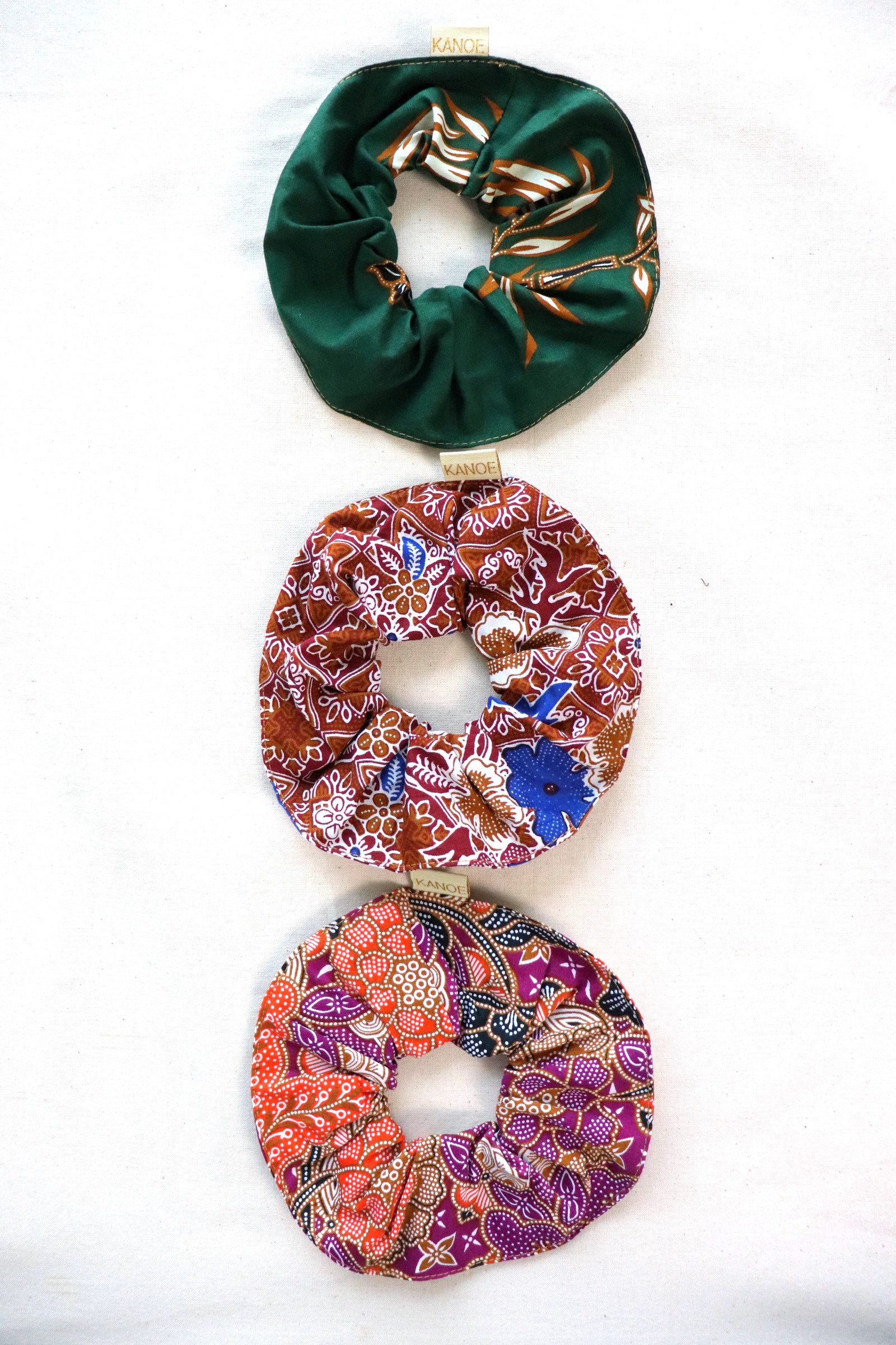 Maxi Batik Scrunchies (Set of 3) - Sweet September
