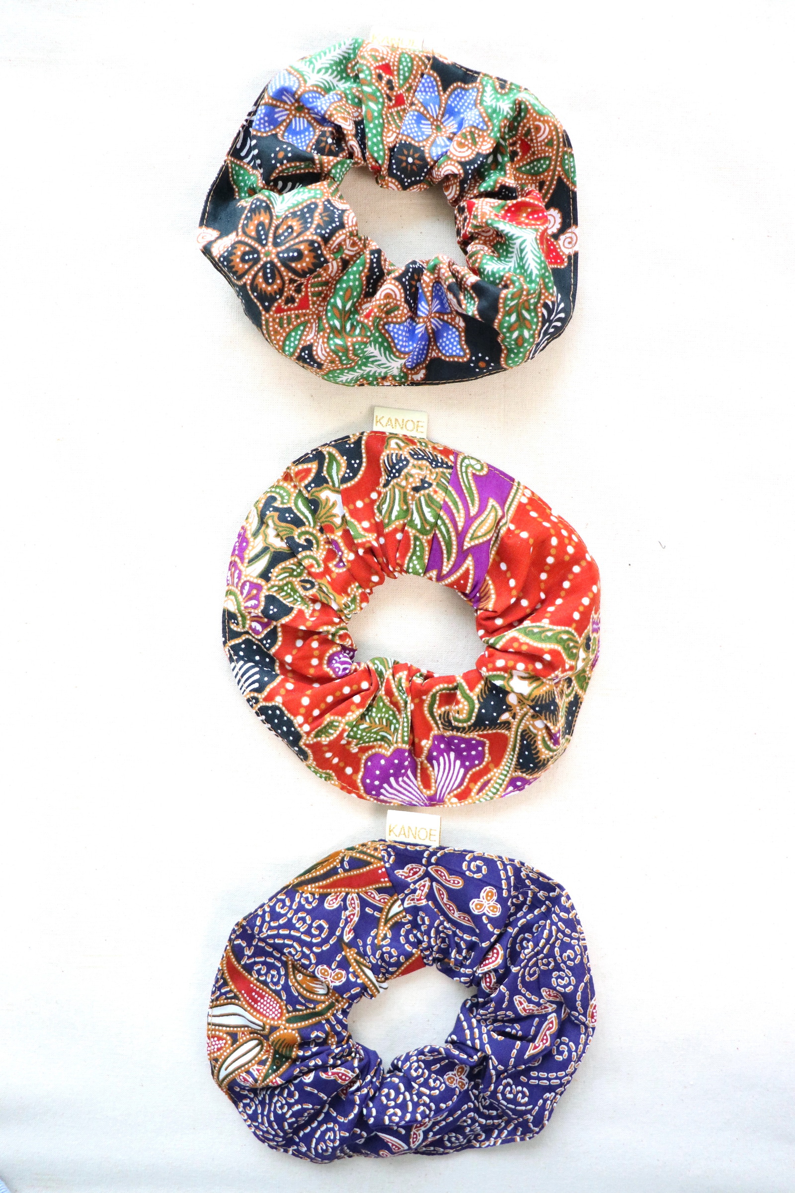 Maxi Batik Scrunchies (Set of 3) - Sweetie Belle
