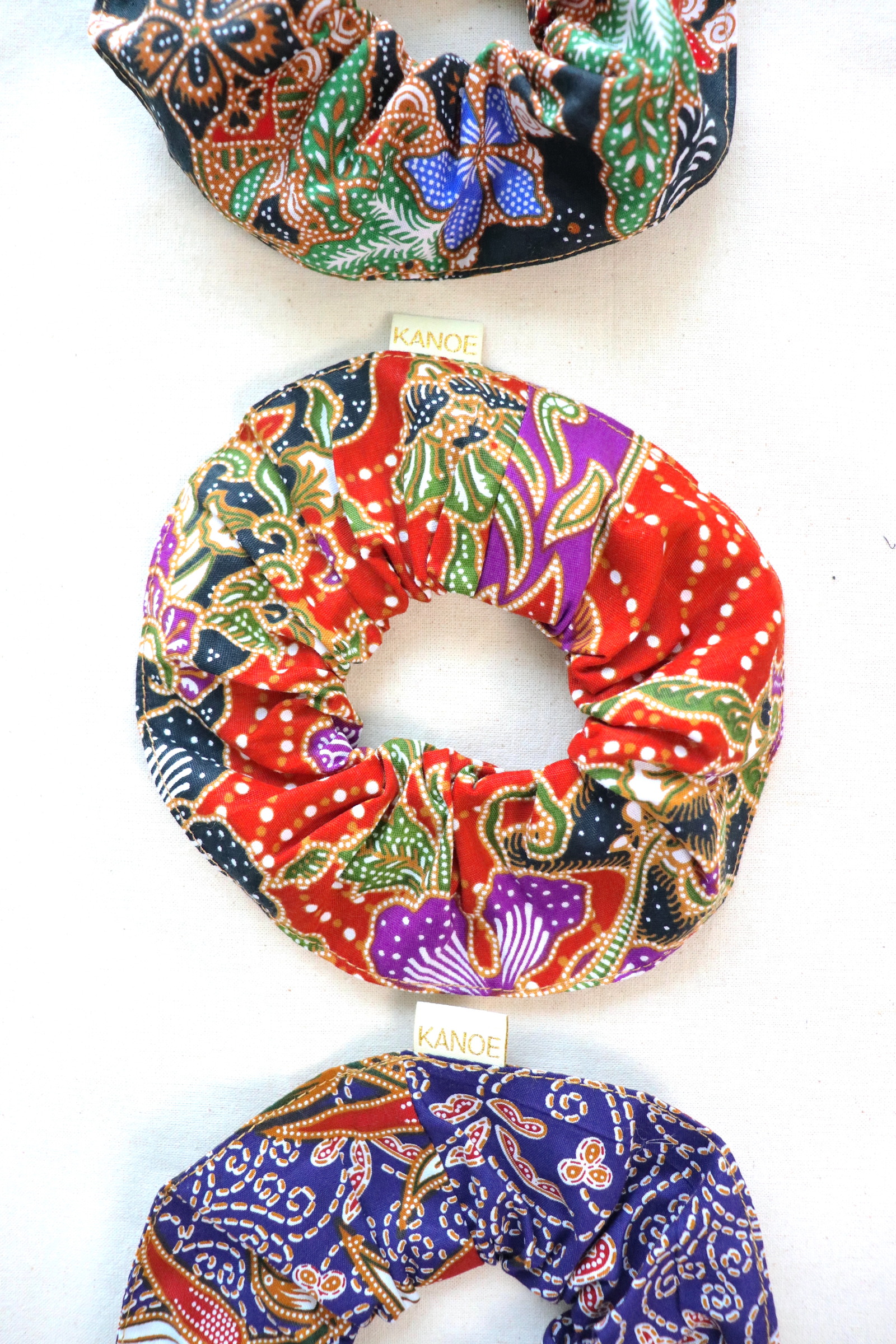 Maxi Batik Scrunchies (Set of 3) - Sweetie Belle