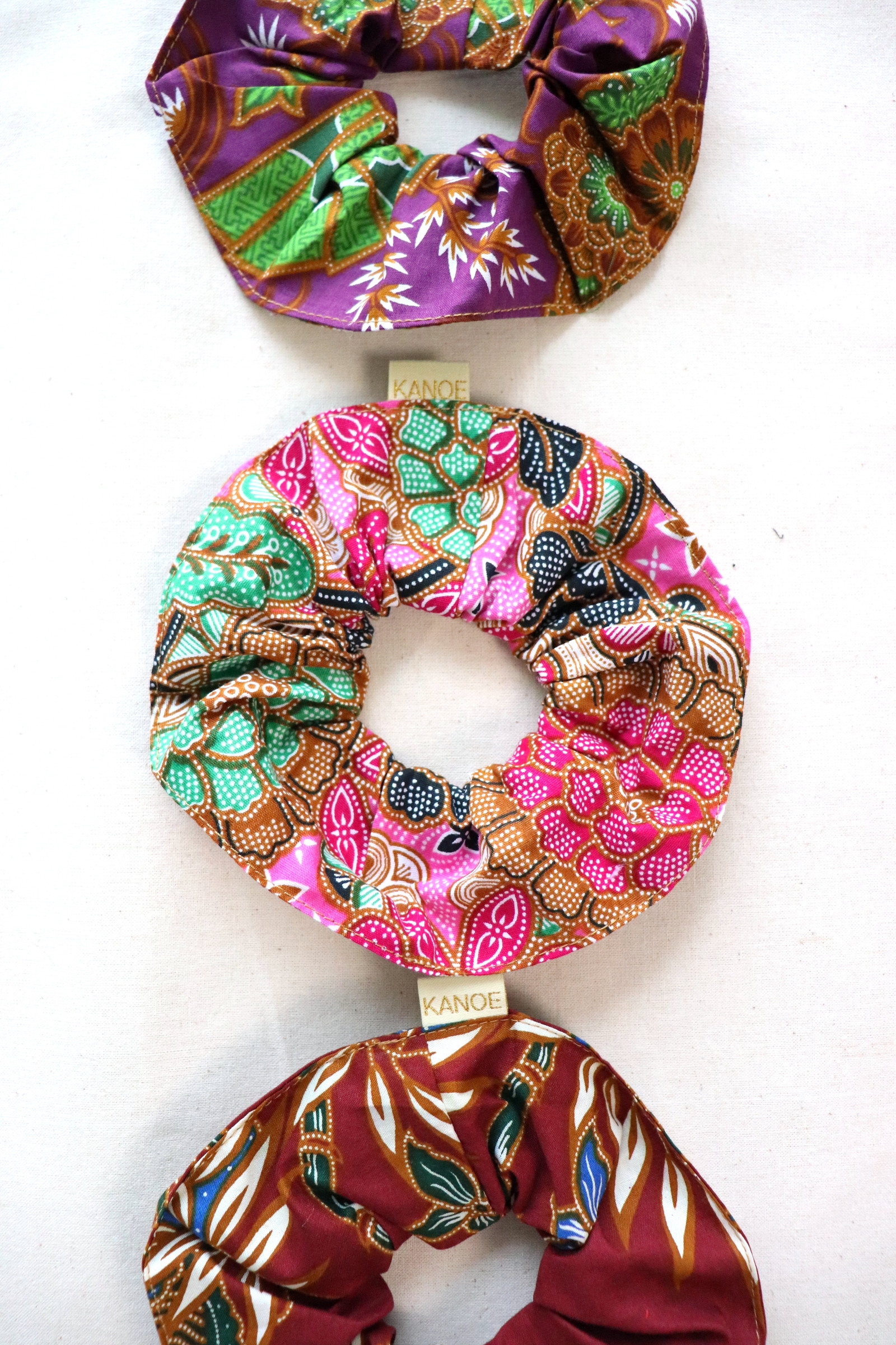 Maxi Batik Scrunchies (Set of 3) - Tropical Delight