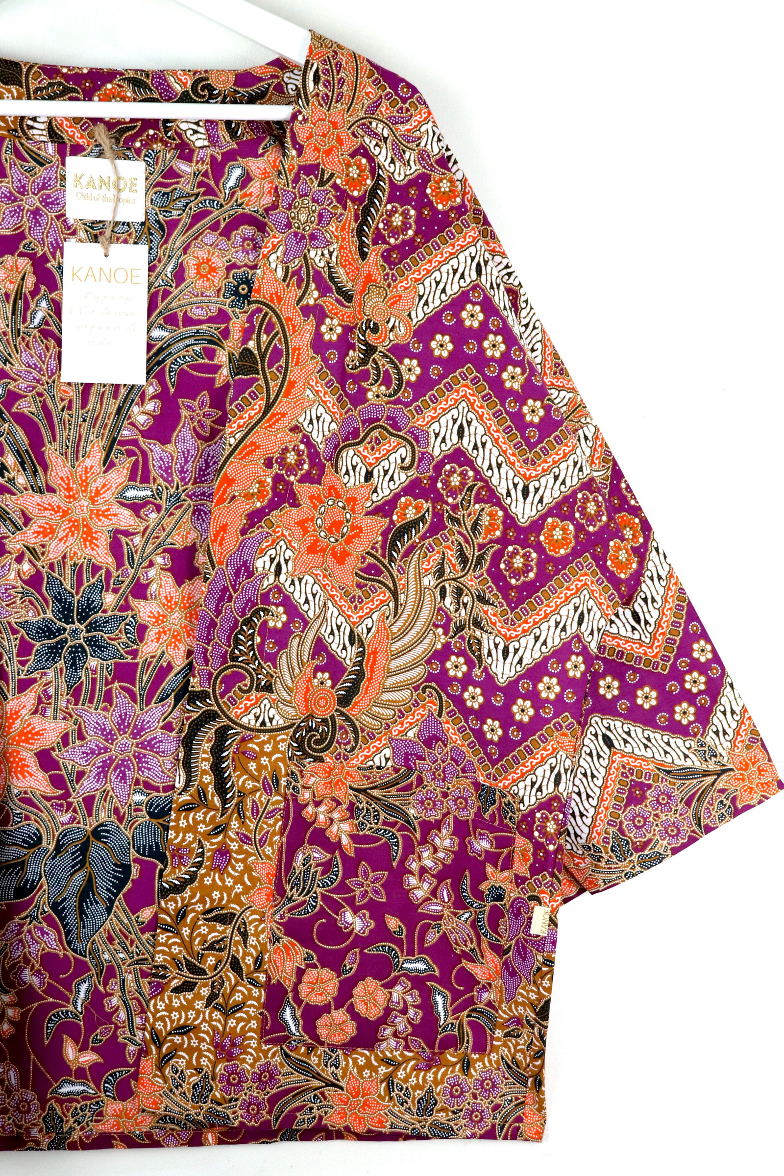 Batik Kimono Basic - Ultraviolet Morning Light