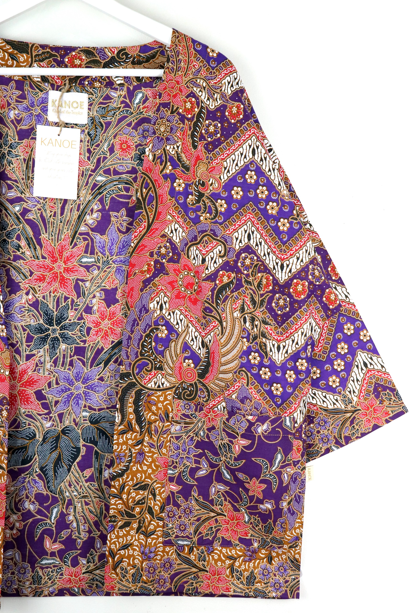 Batik Kimono Basic - Wysteria by the Lake