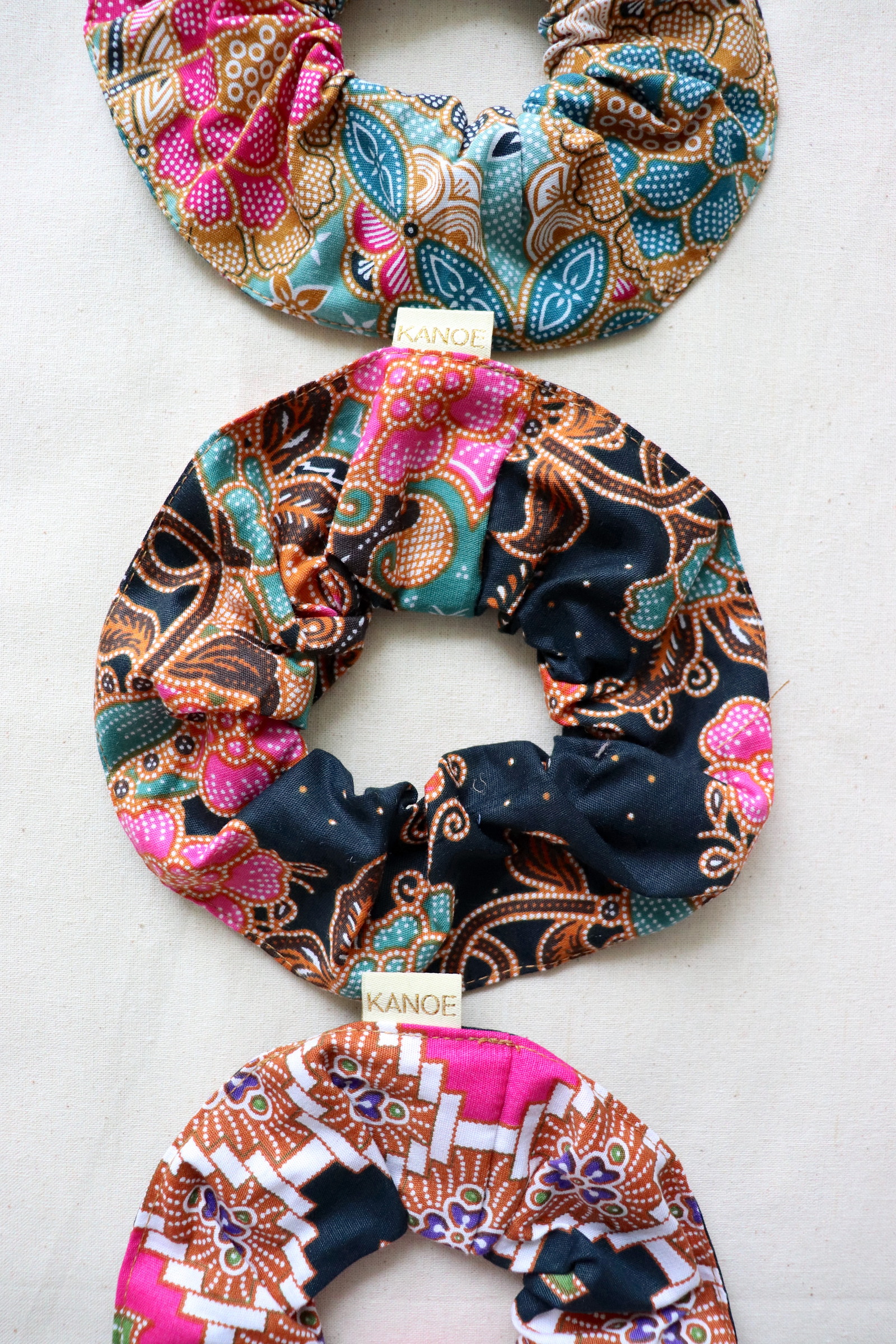 Maxi Batik Scrunchies (Set of 3) - Flower Wishes