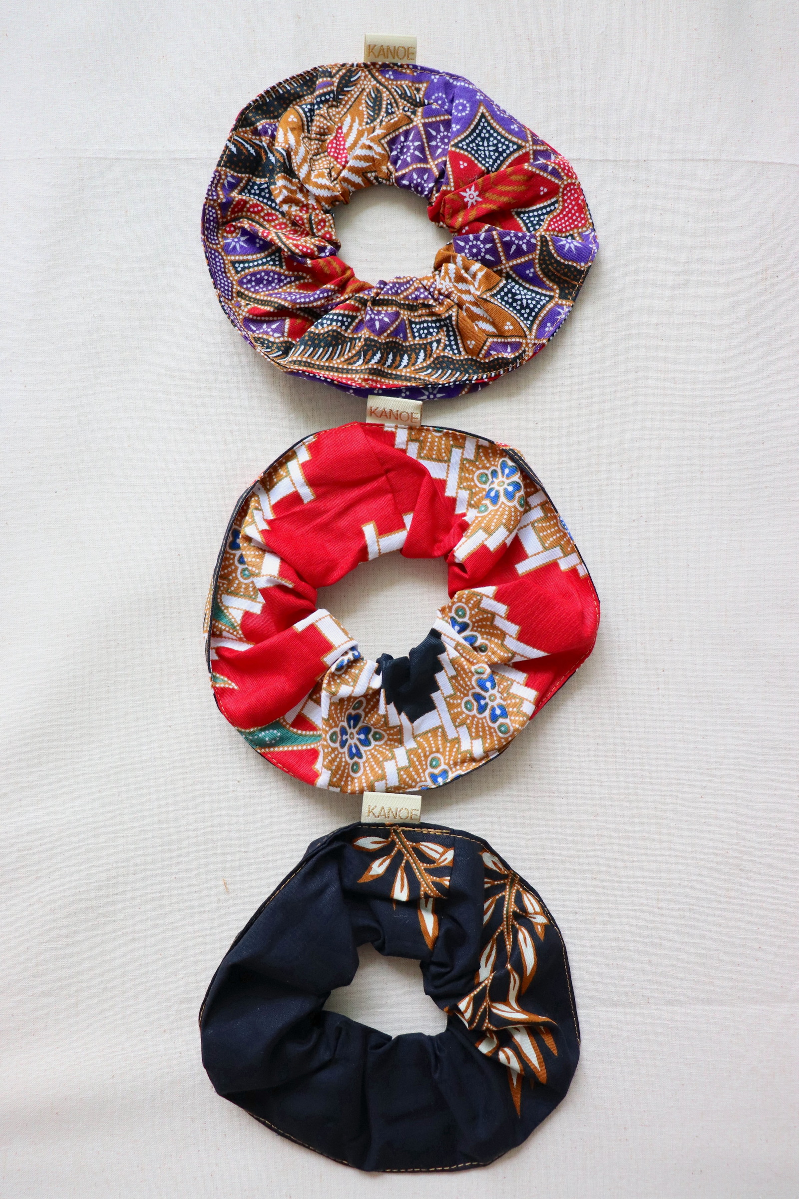 Maxi Batik Scrunchies (Set of 3) - June Rose