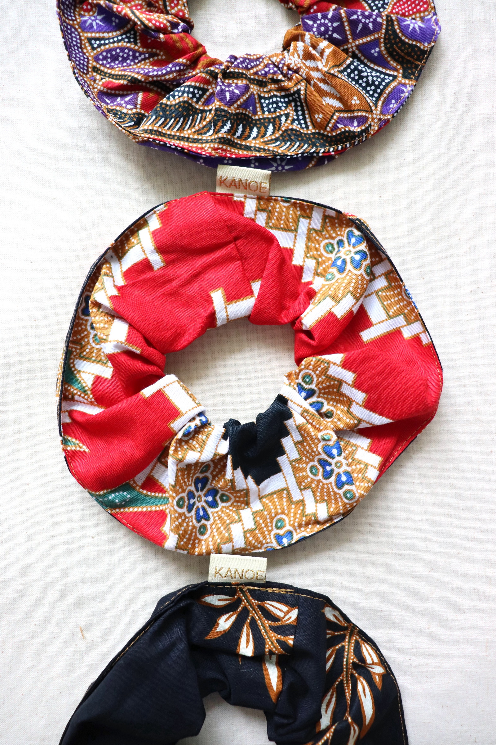 Maxi Batik Scrunchies (Set of 3) - June Rose