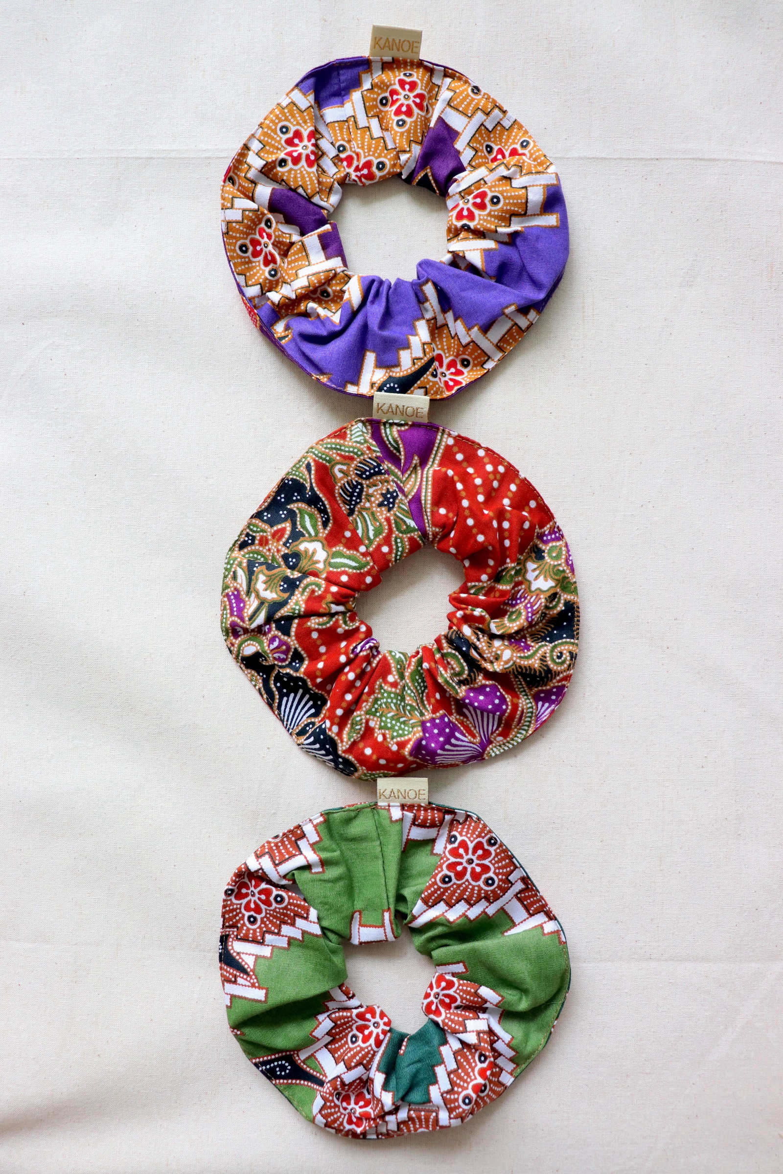 Maxi Batik Scrunchies (Set of 3) - Lily Day