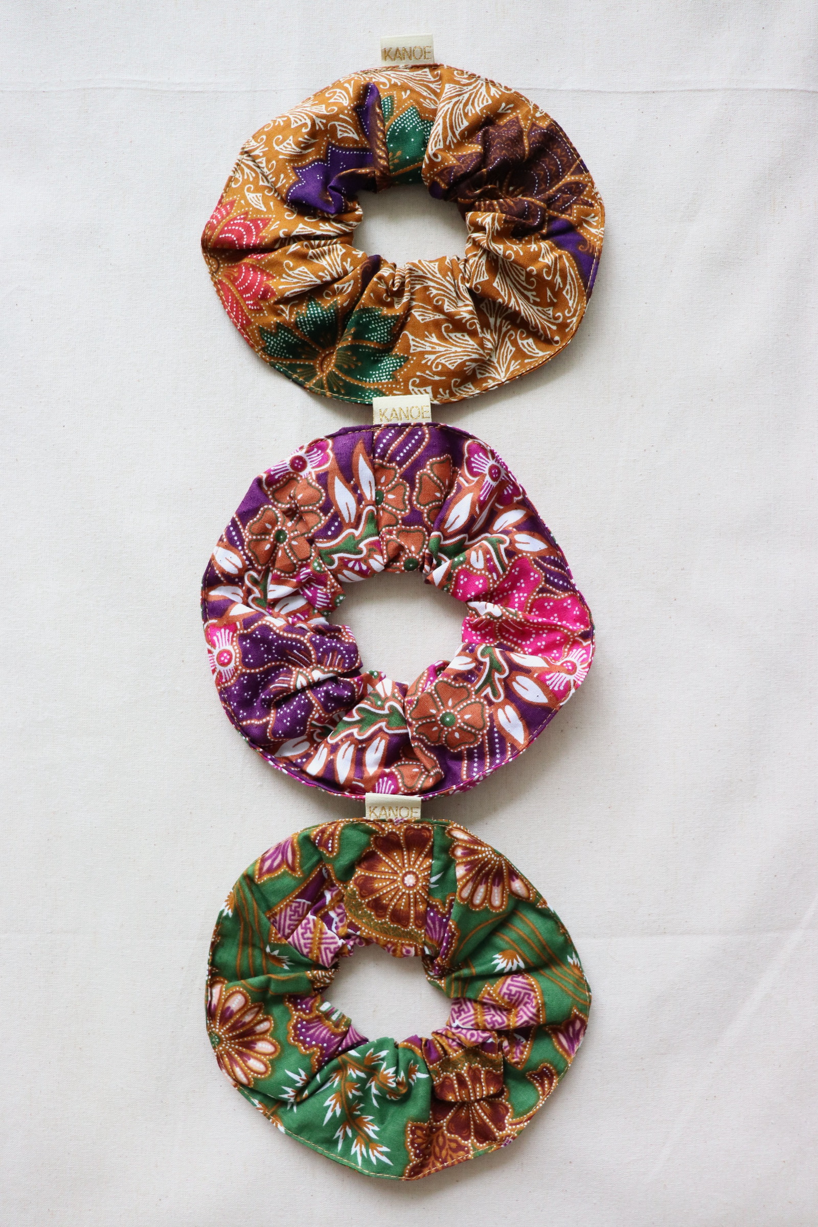 Maxi Batik Scrunchies (Set of 3) - Sweet Song