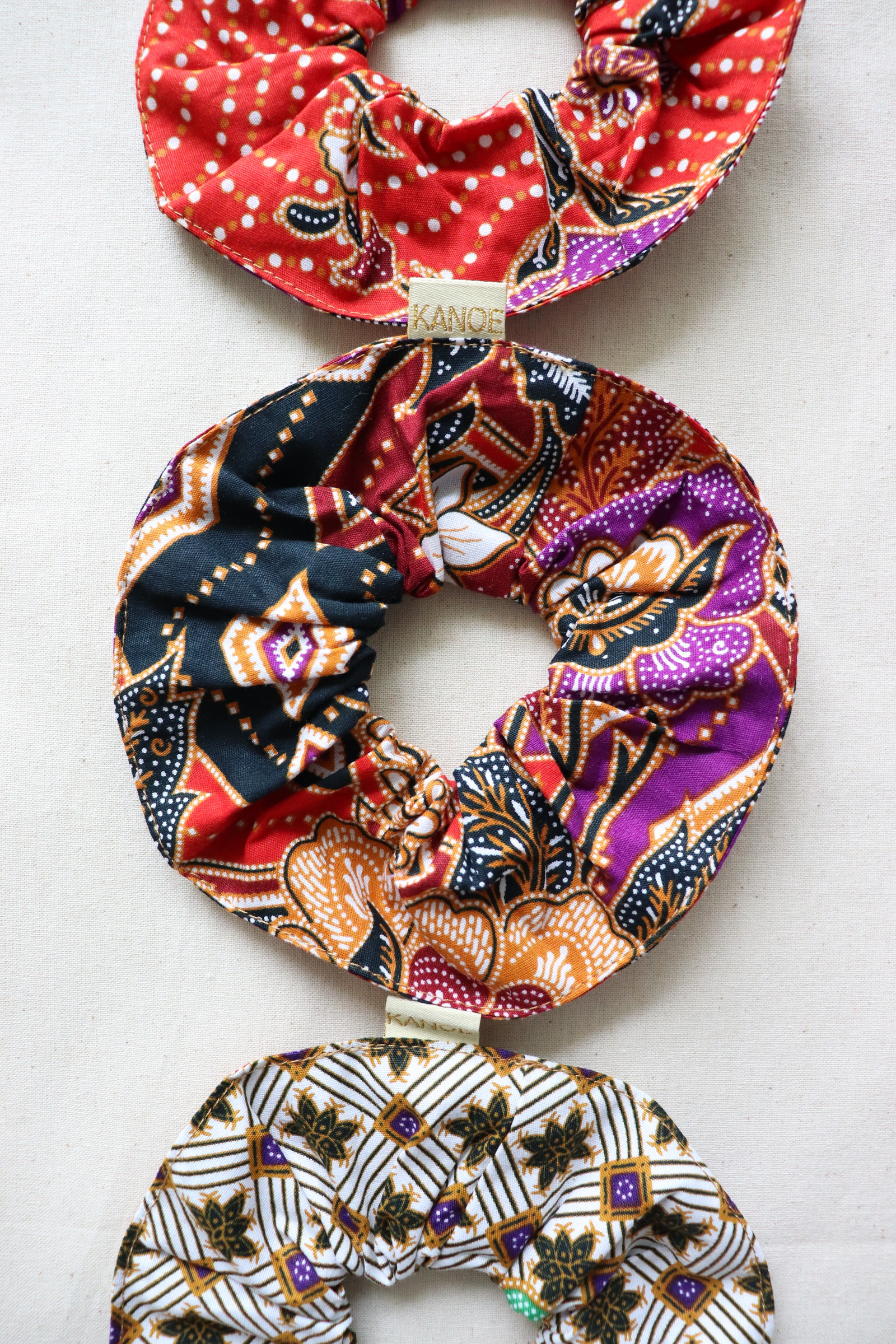 Maxi Batik Scrunchies (Set of 3) - Zinnia Wishes