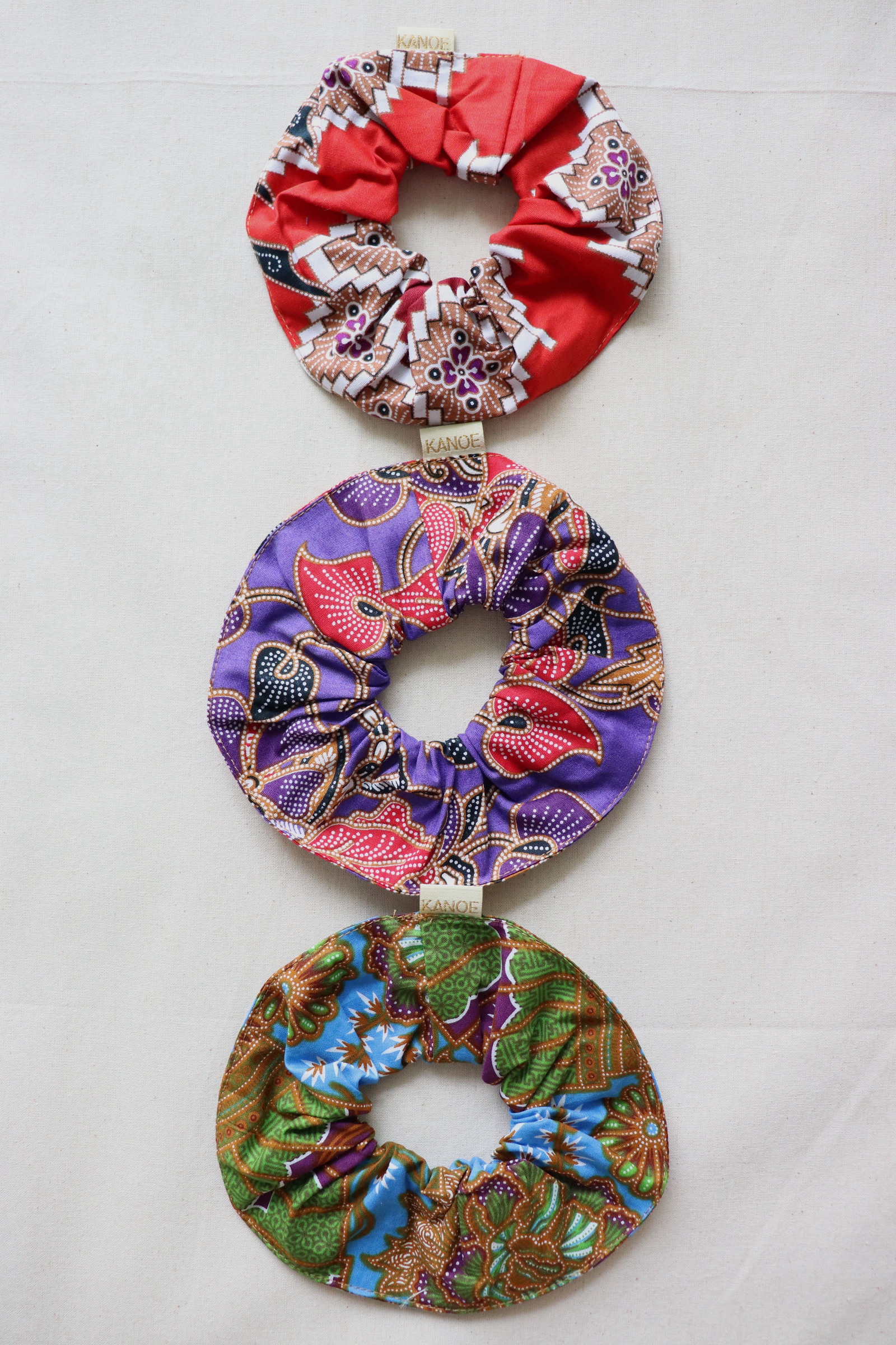 Maxi Batik Scrunchies (Set of 3) - Sweet Dreamers
