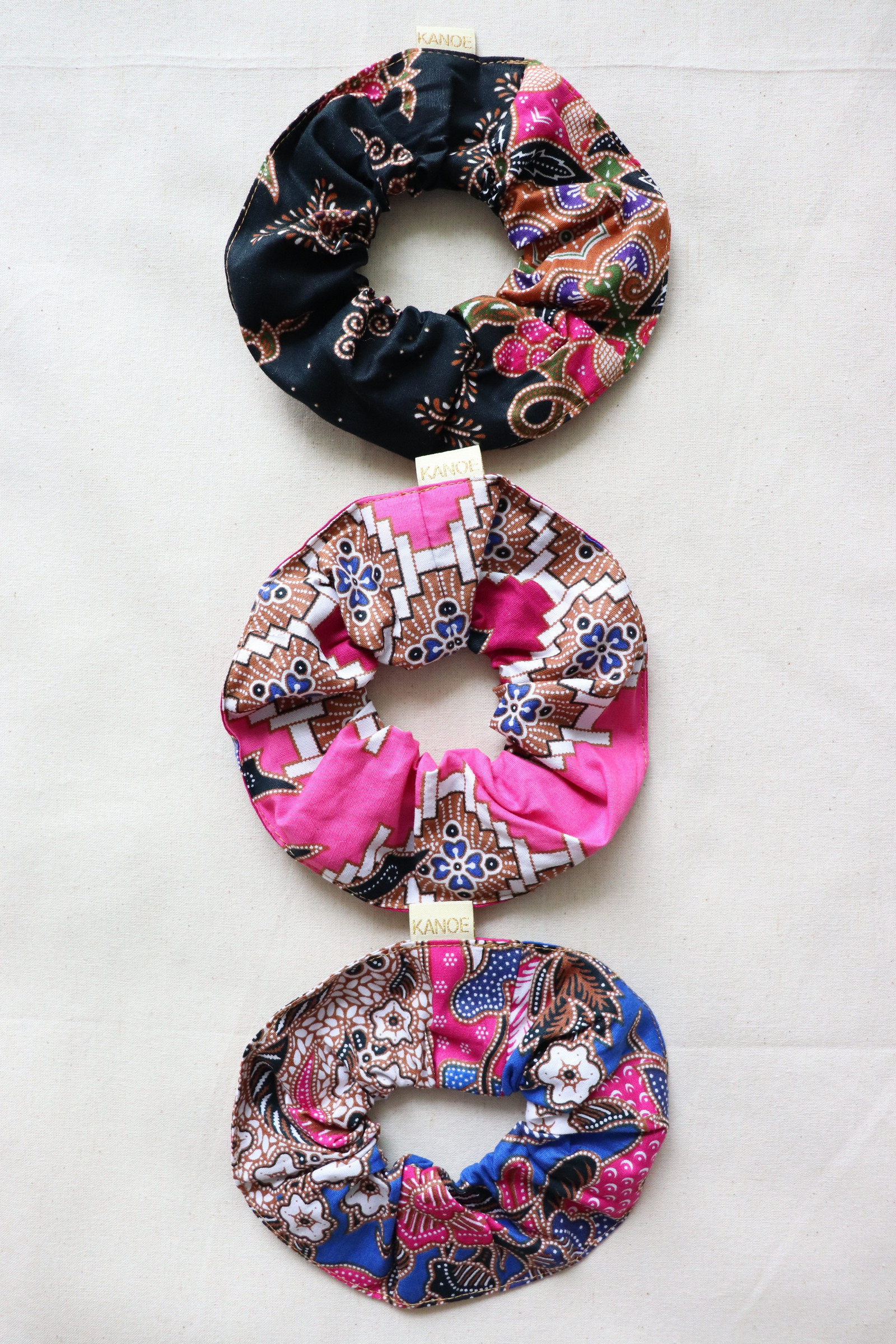  Maxi Batik Scrunchies (Set of 3) - Moondancer