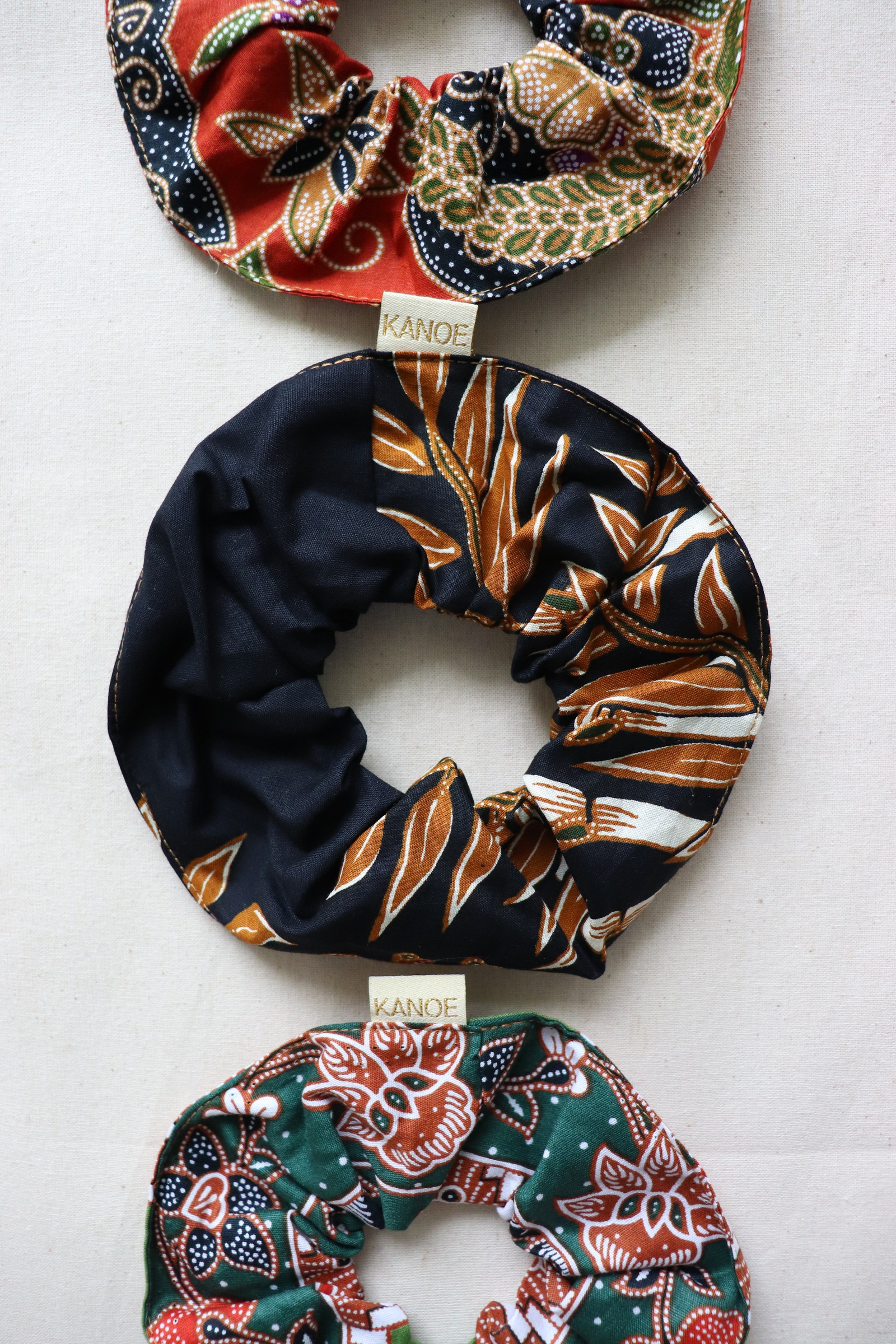 Maxi Batik Scrunchies (Set of 3) - Willow Wisps