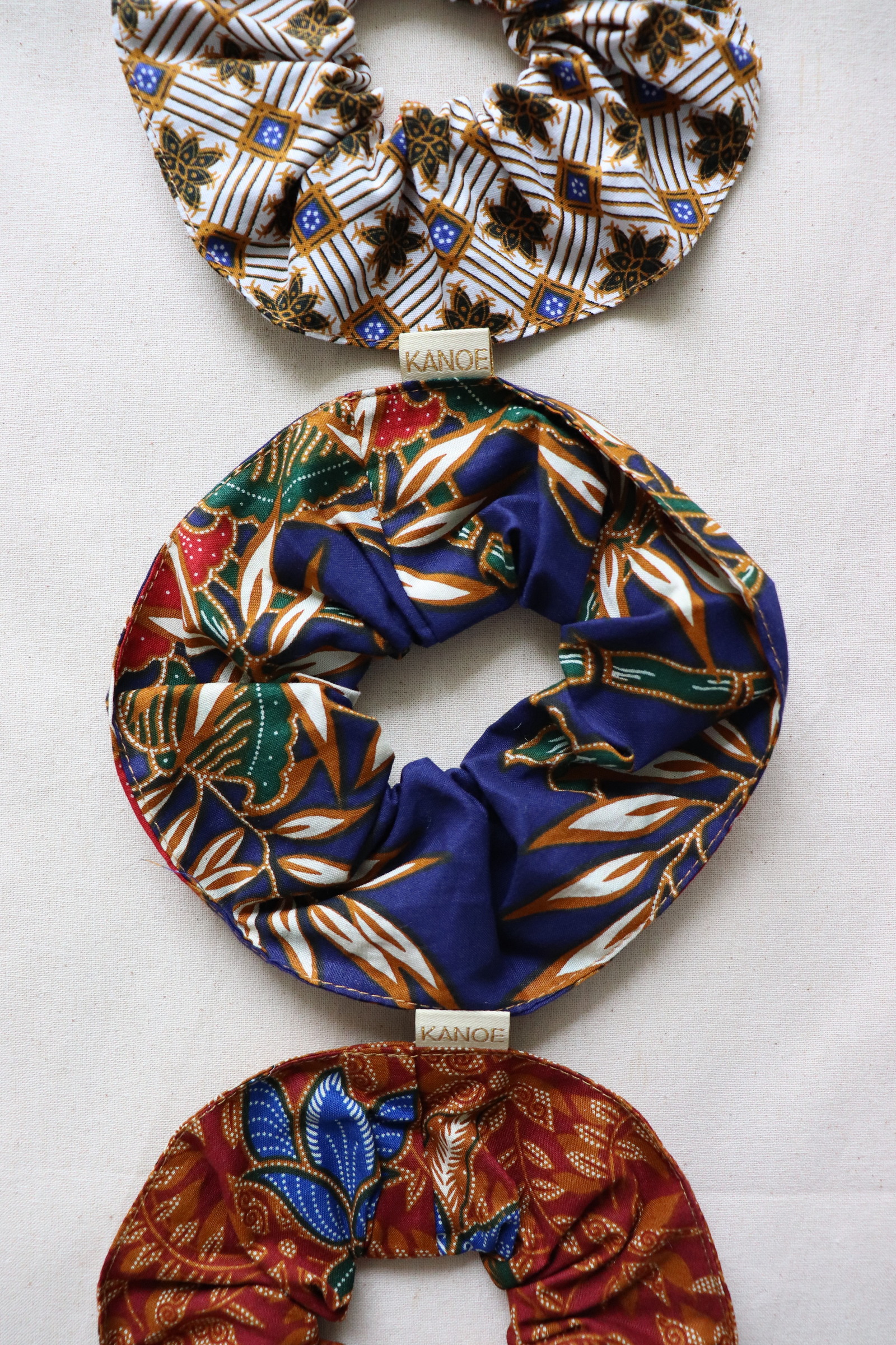 Maxi Batik Scrunchies (Set of 3) - Lovely Luau