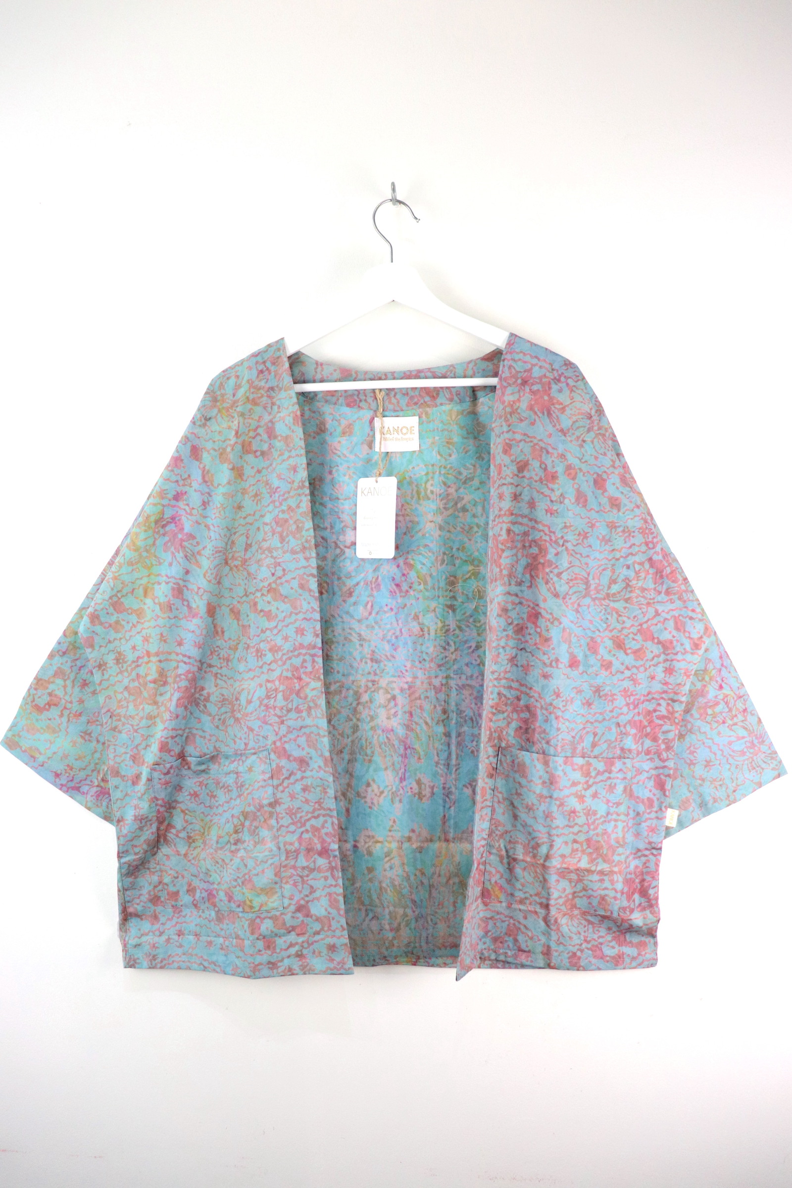 Handmade Batik Kimono Basic - Butterfly Pea Rush