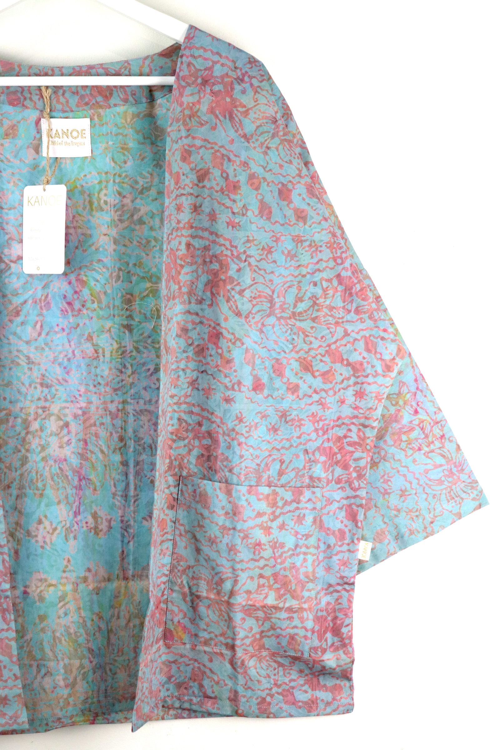 Handmade Batik Kimono Basic - Butterfly Pea Rush