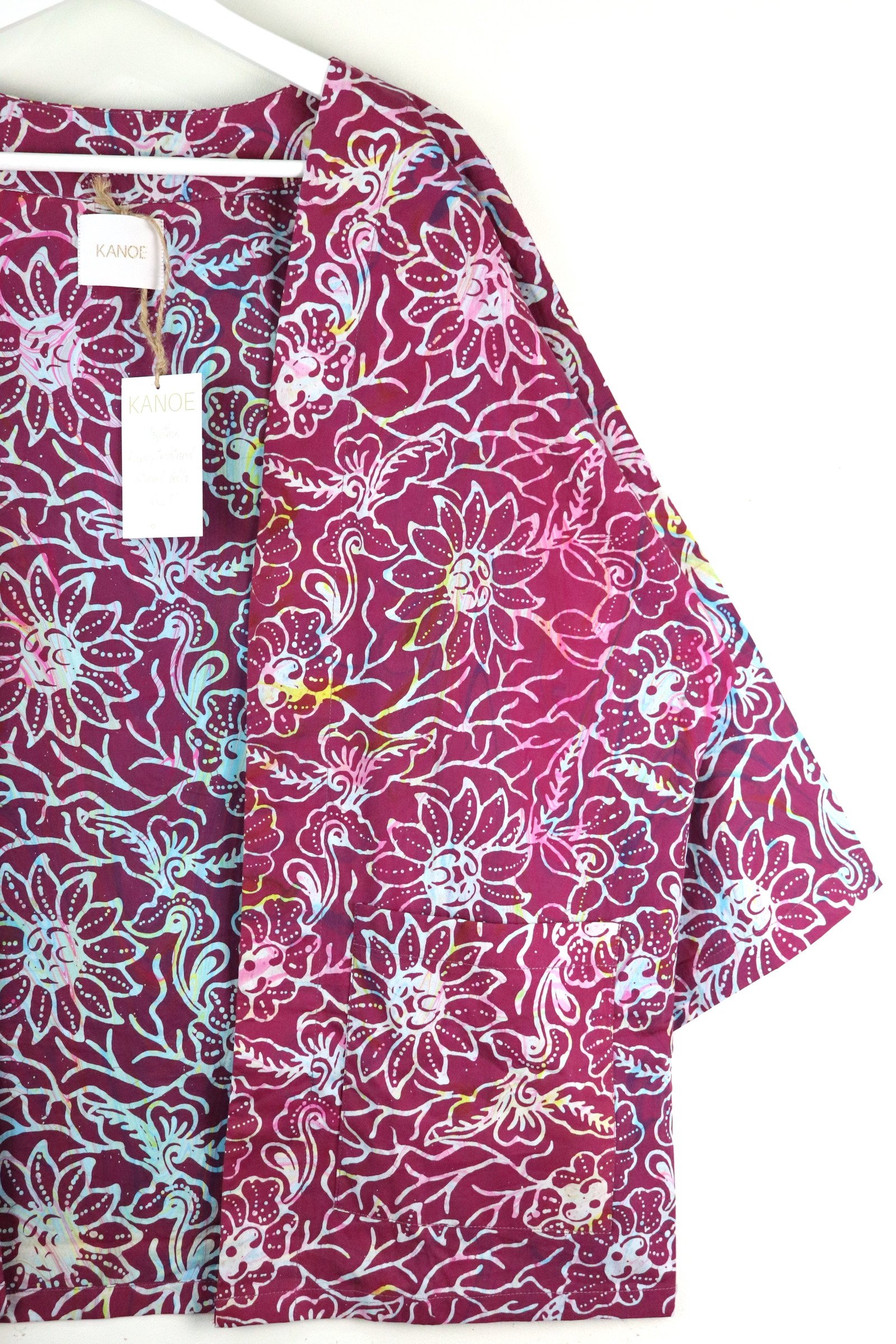 Handmade Batik Kimono Basic - Mulberry Riverlilies
