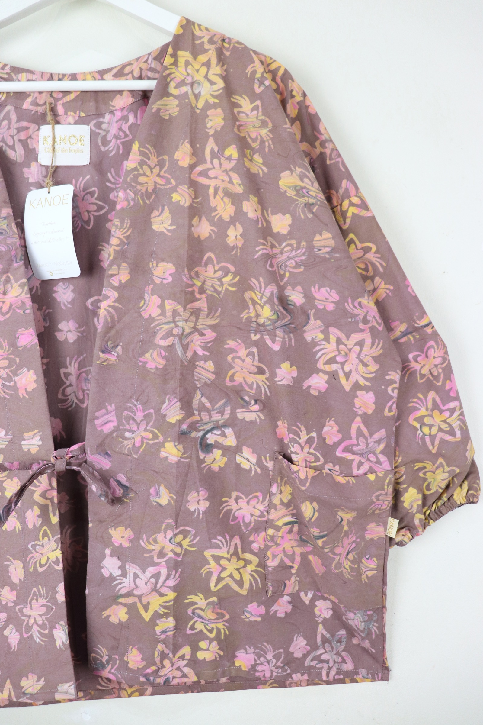 Handmade Batik Kimono Signature - Dusk Blossom