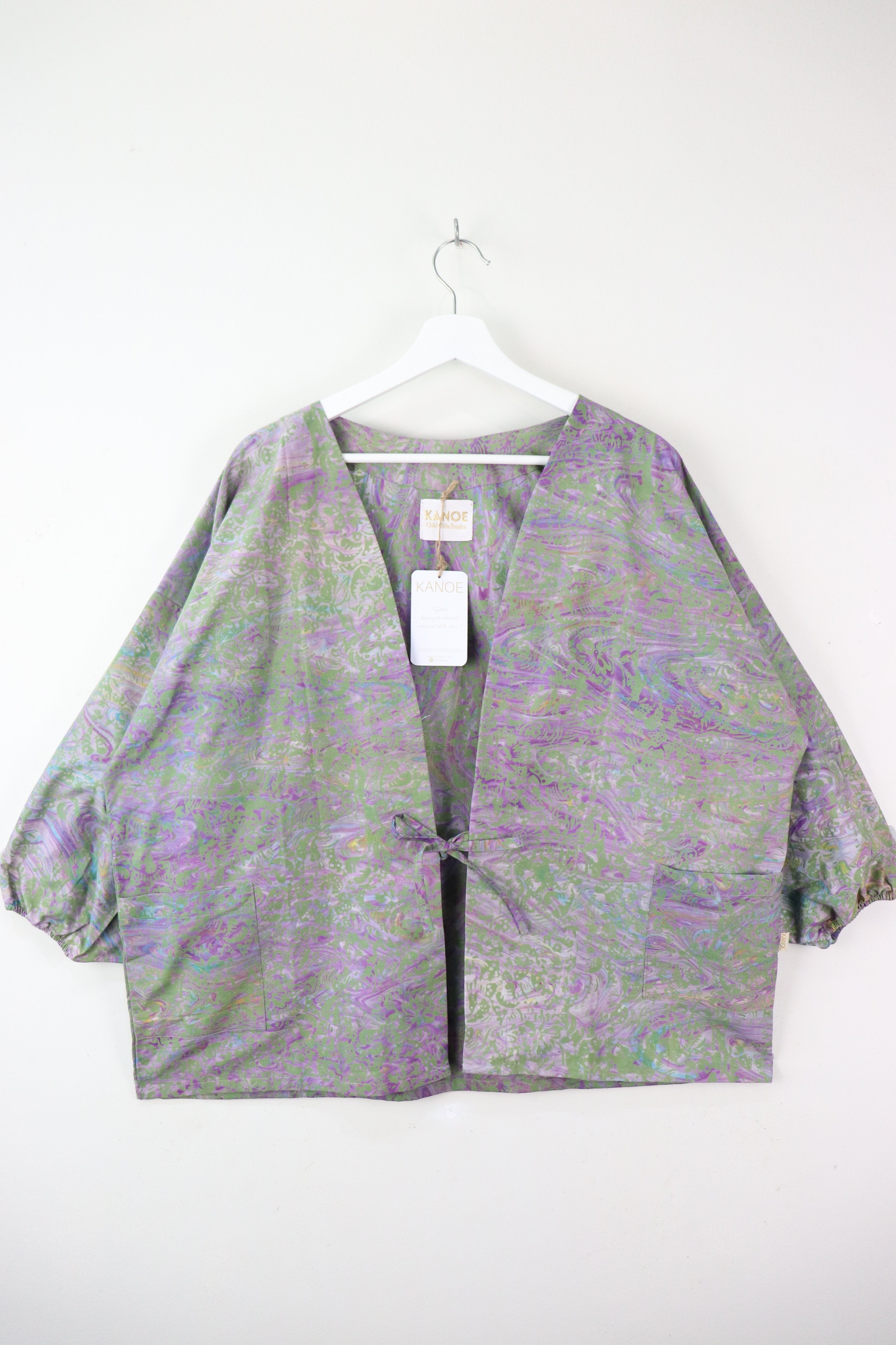 Handmade Batik Kimono Signature - Peacok Feather