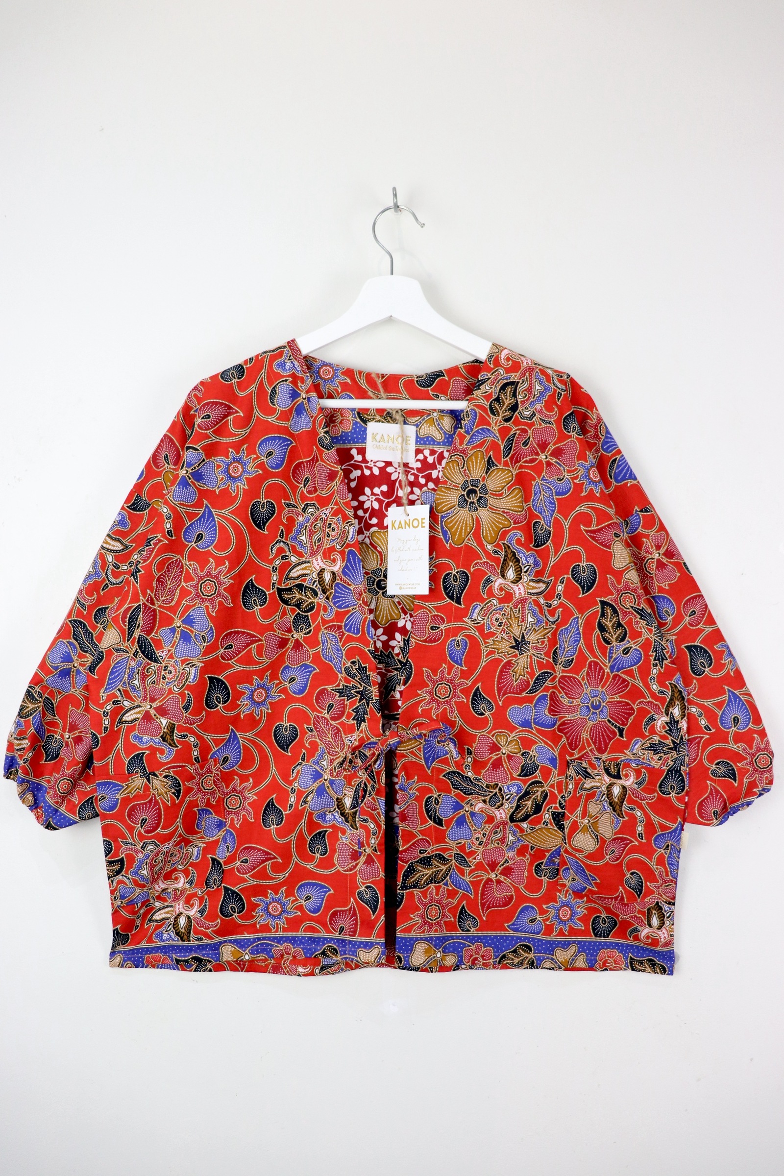 Batik Kimono Signature - Vermillion Please