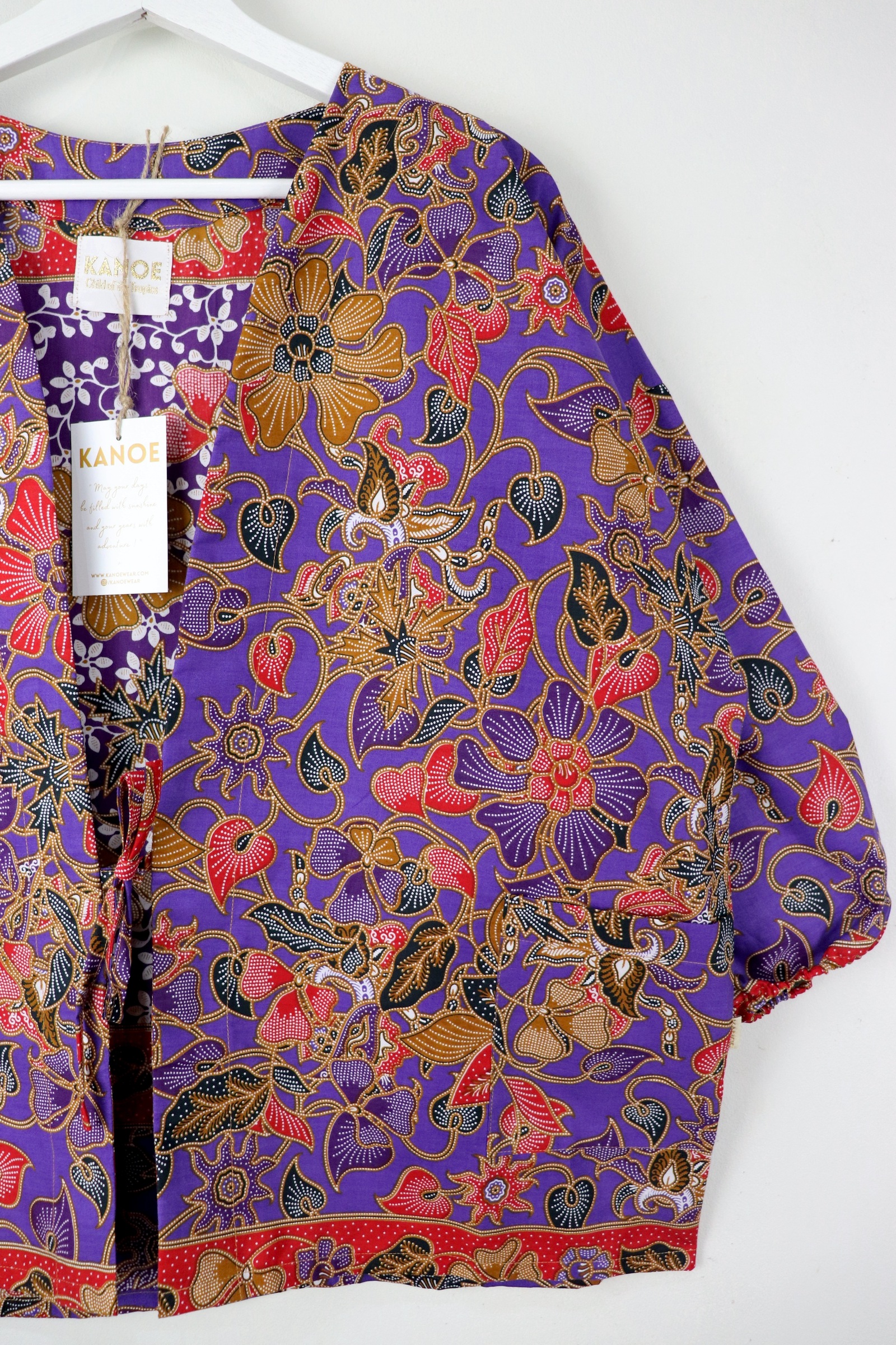 Batik Kimono Signature - Amethystine Petals