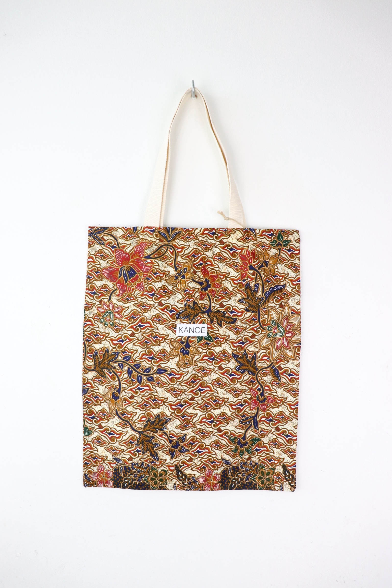 Batik Tote Bag - Maxi Carnelian Waves