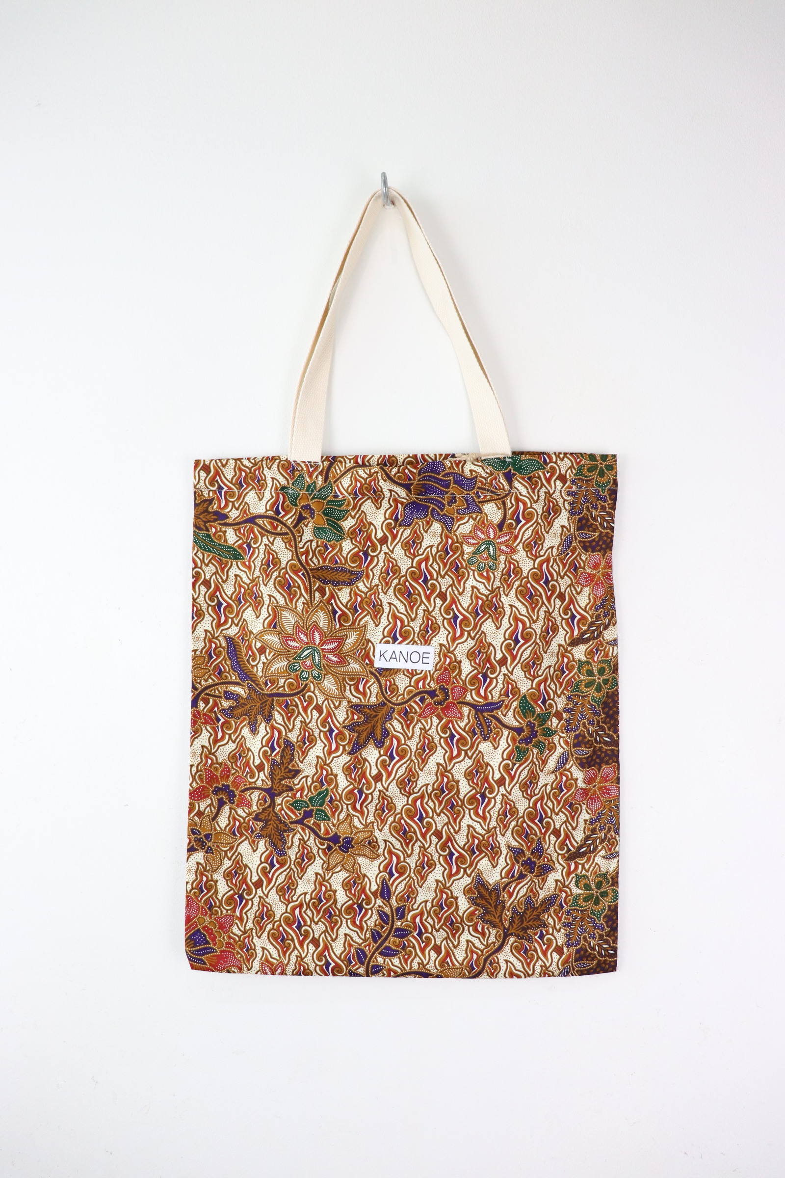 Batik Tote Bag - Maxi Indigo Waves