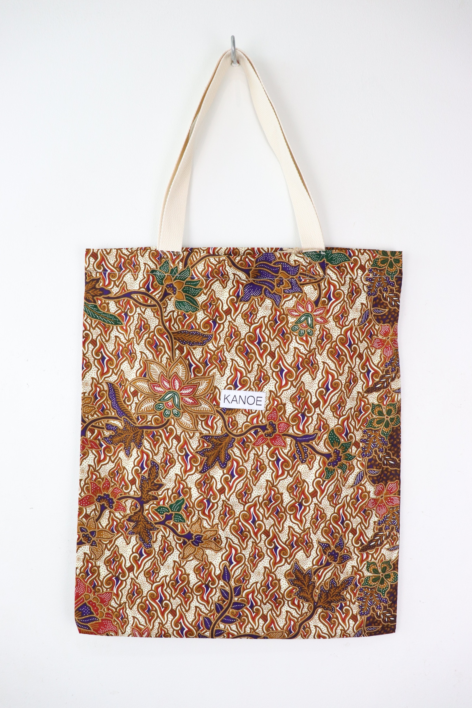 Batik Tote Bag - Maxi Indigo Waves