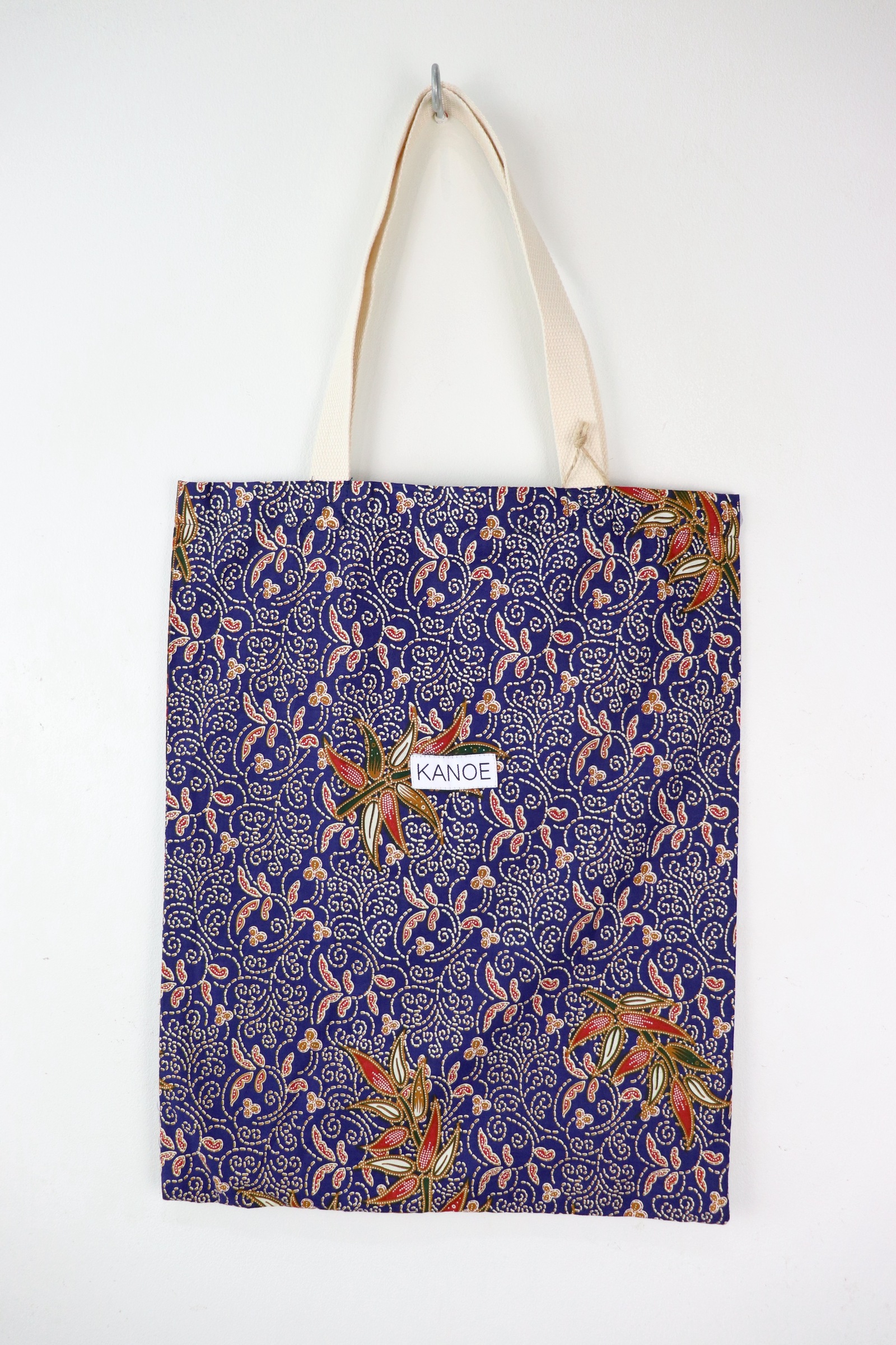Batik Tote Bag - Maxi Blue Bamboo