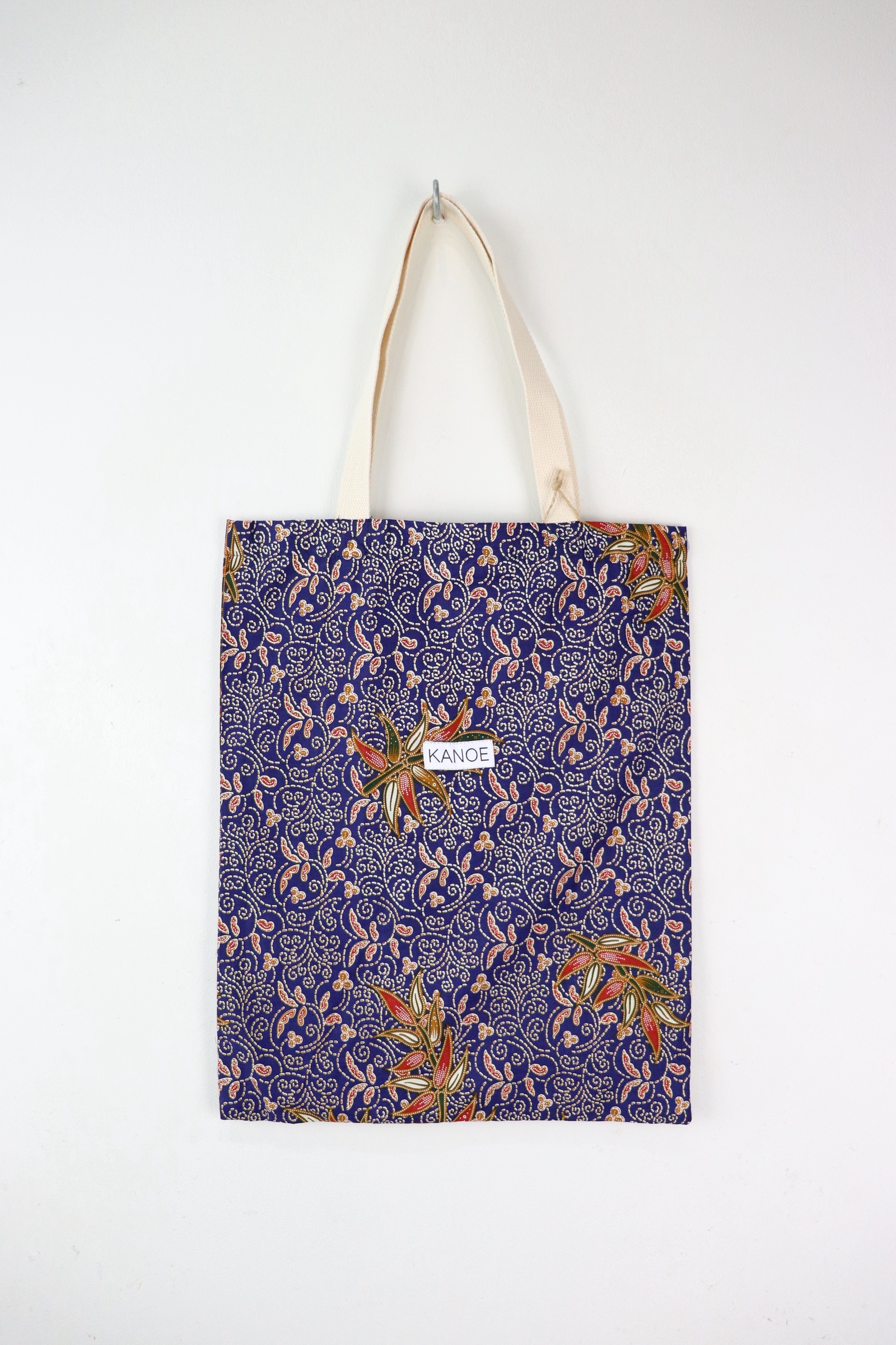 Batik Tote Bag - Maxi Blue Bamboo