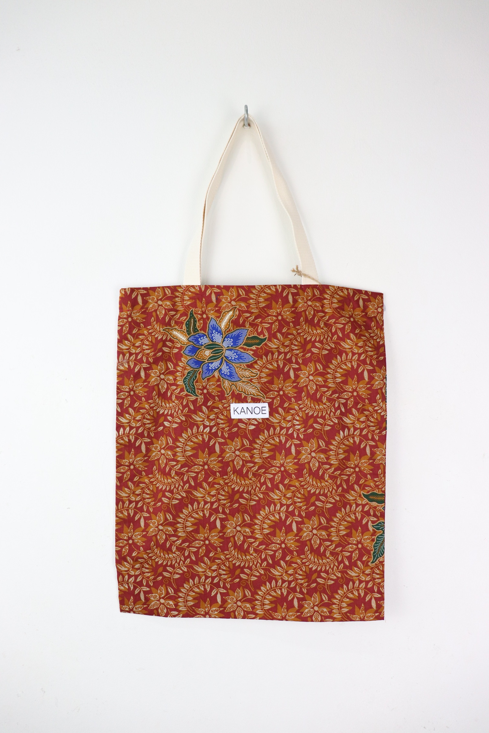 Batik Tote Bag - Maxi Red Vinery