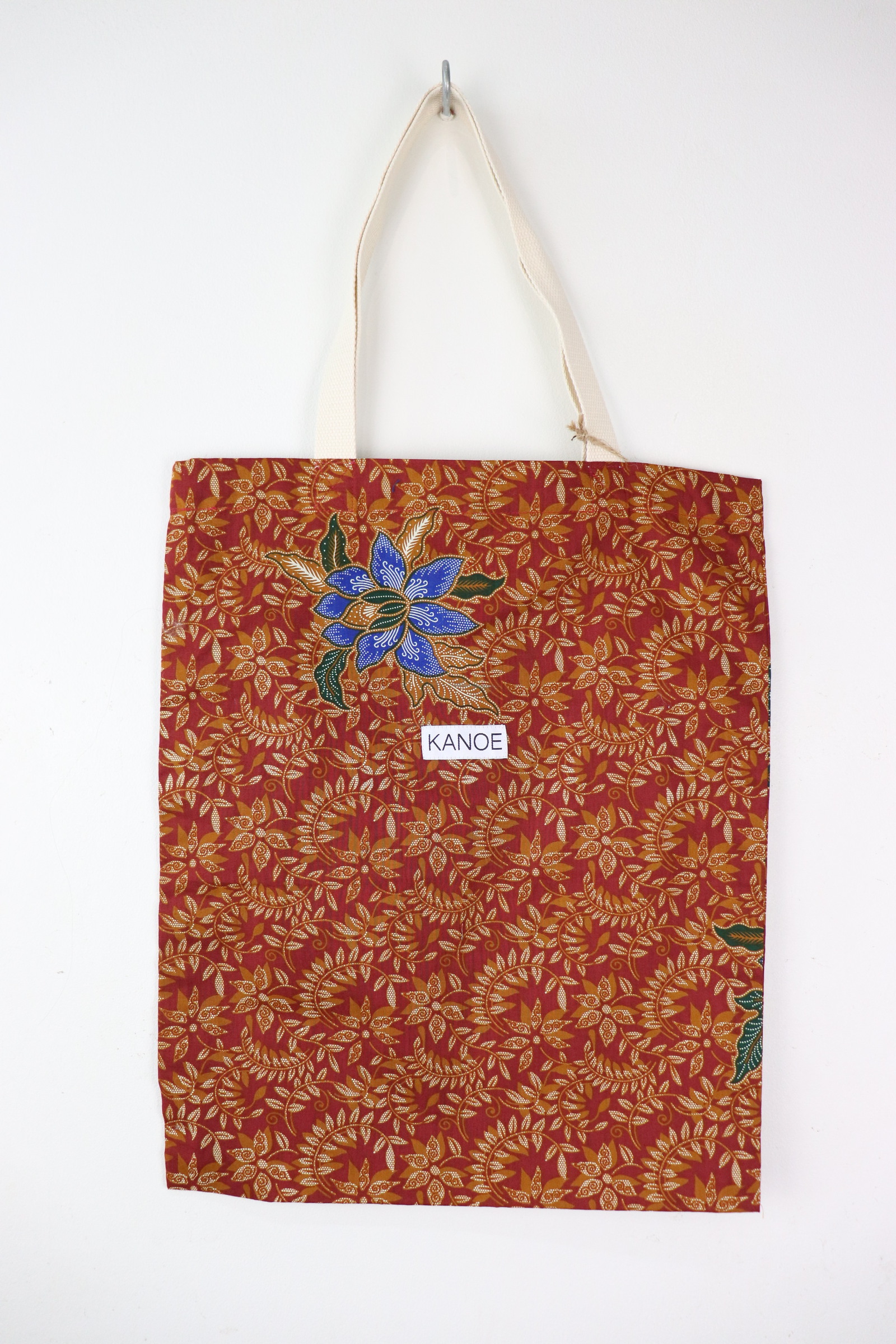 Batik Tote Bag - Maxi Red Vinery