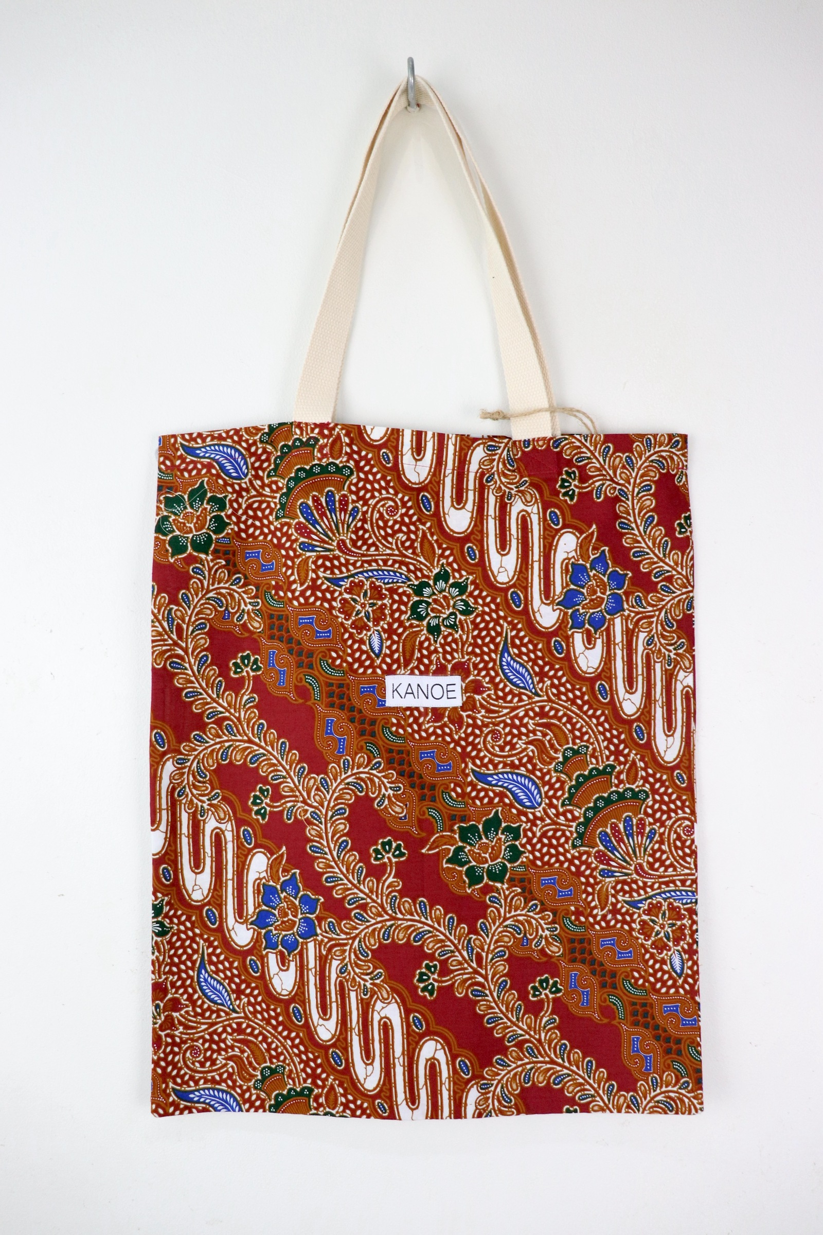 Batik Tote Bag - Maxi Cherry Vines