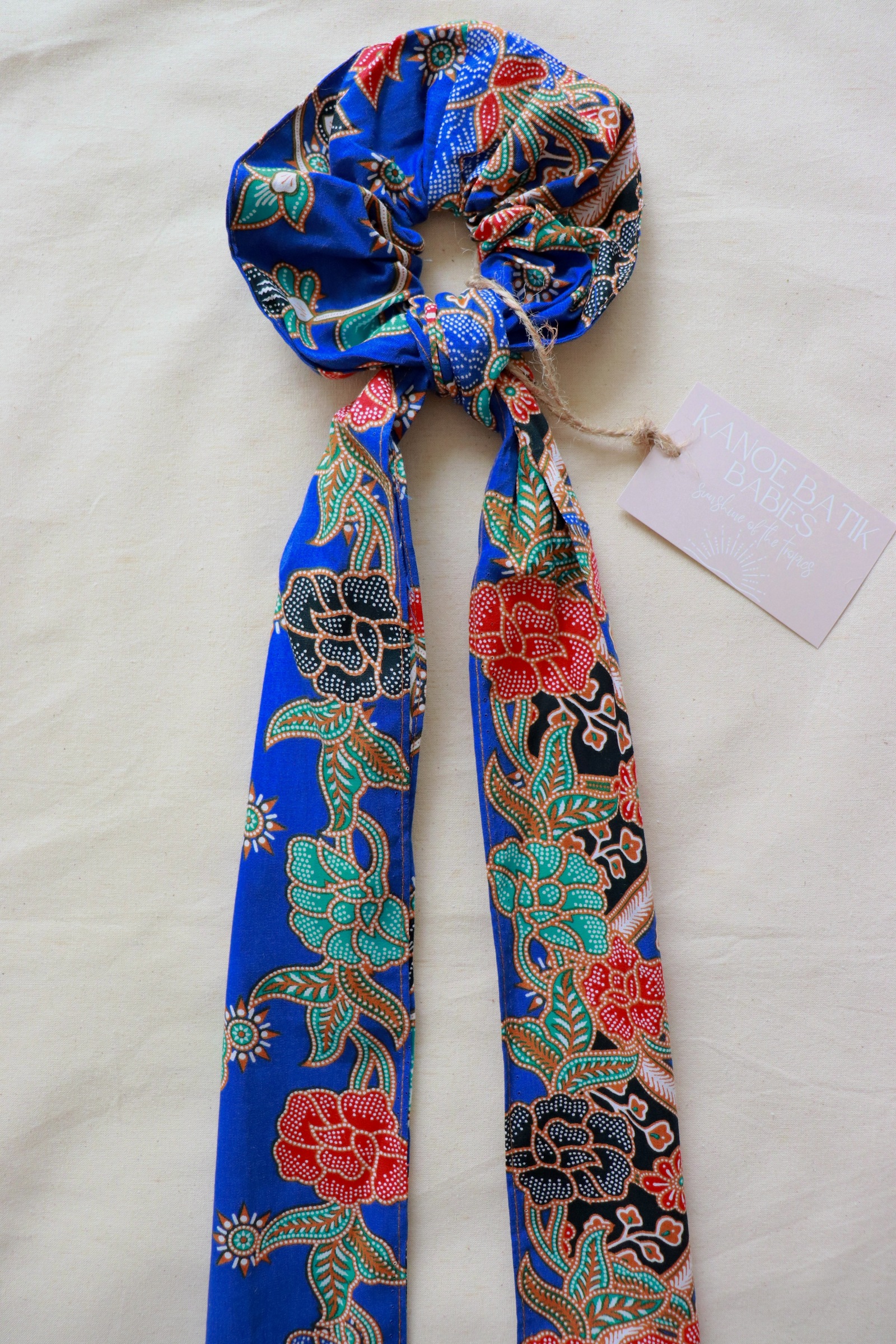 Maxi Batik Scrunchie w/ Ribbon - Hadley
