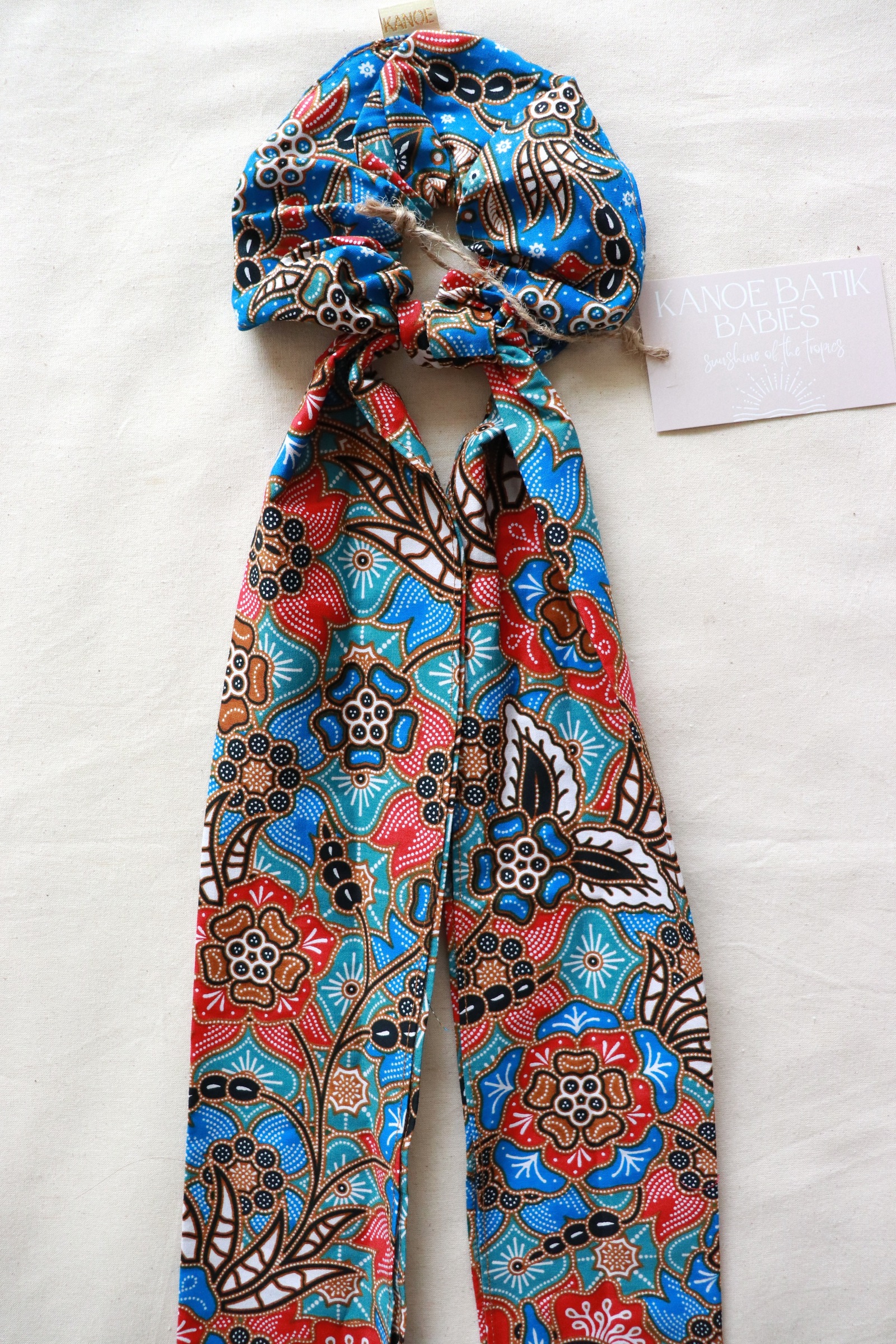 Maxi Batik Scrunchie w/ Ribbon - Felicity
