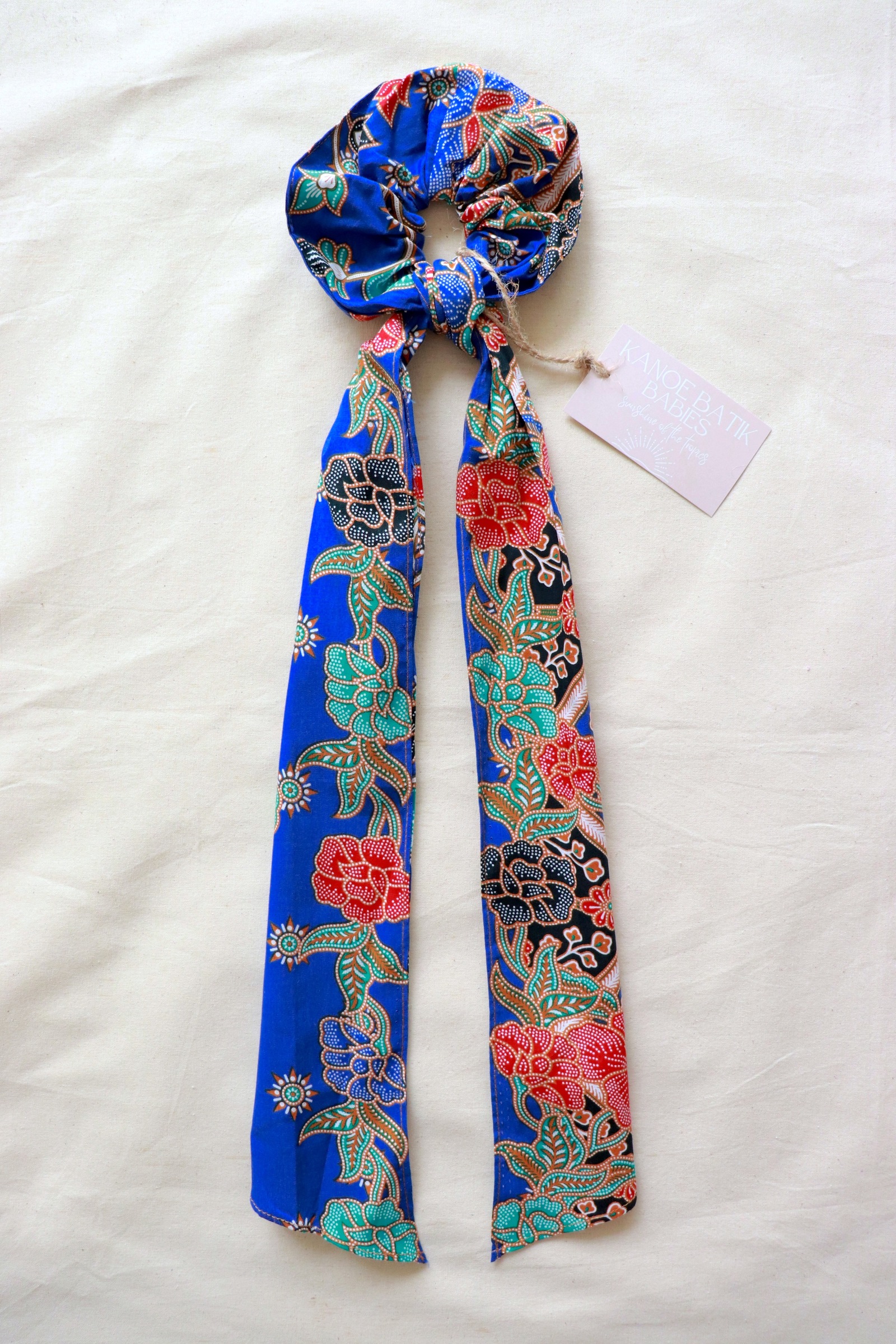 Maxi Batik Scrunchie w/ Ribbon - Hadley