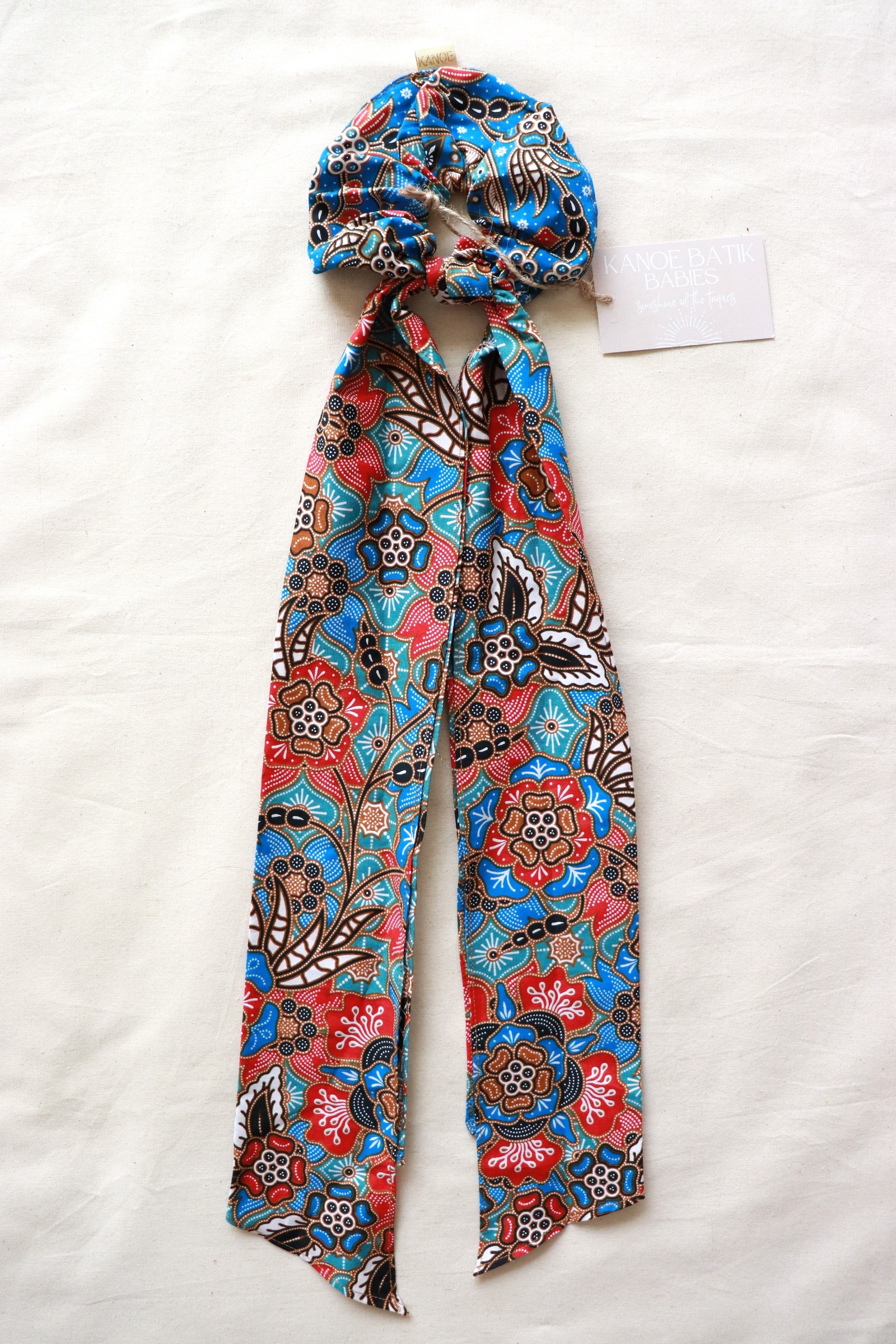 Maxi Batik Scrunchie w/ Ribbon - Felicity