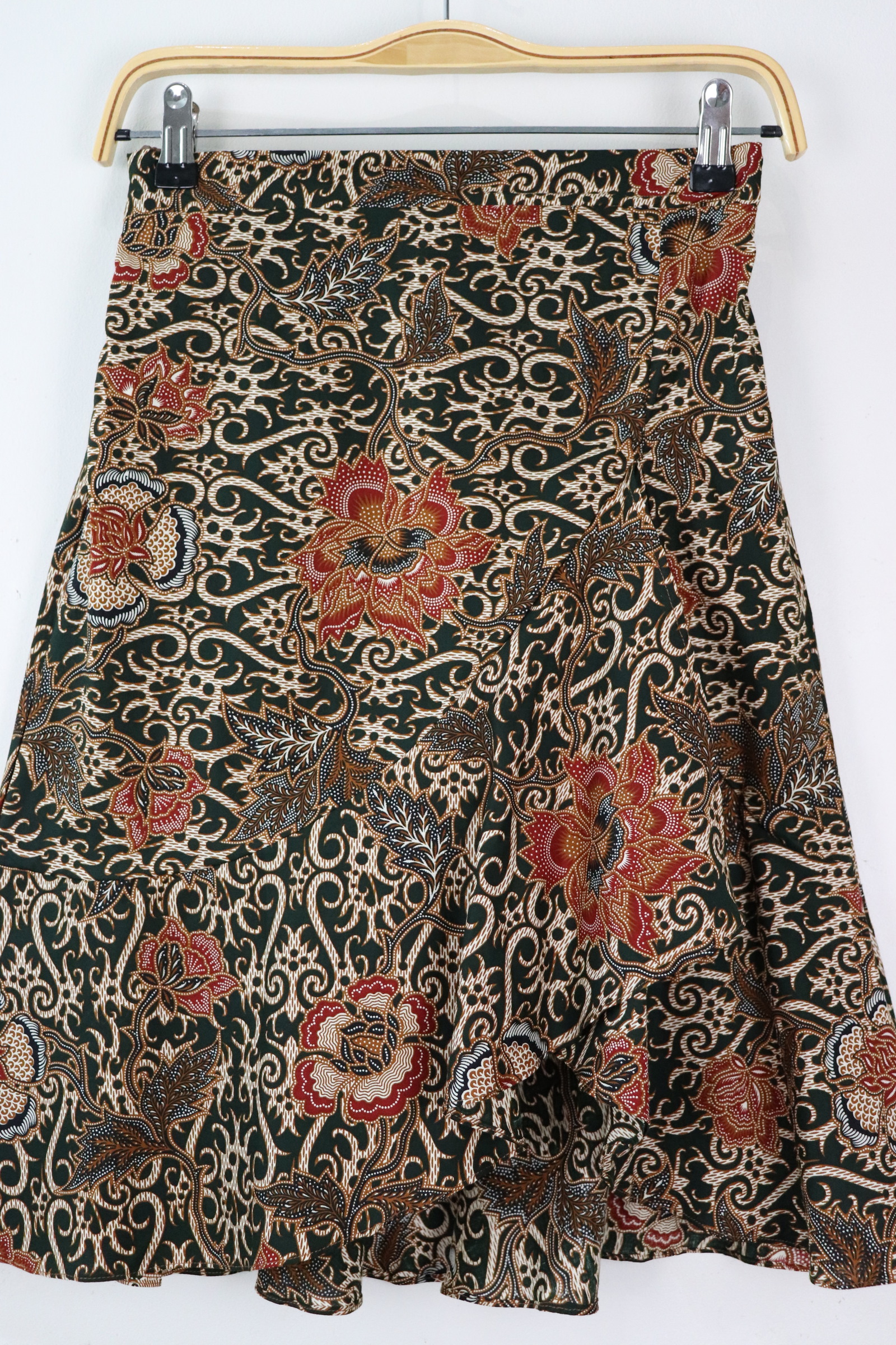 Mermaid Batik Skirt - Greener Seaweed