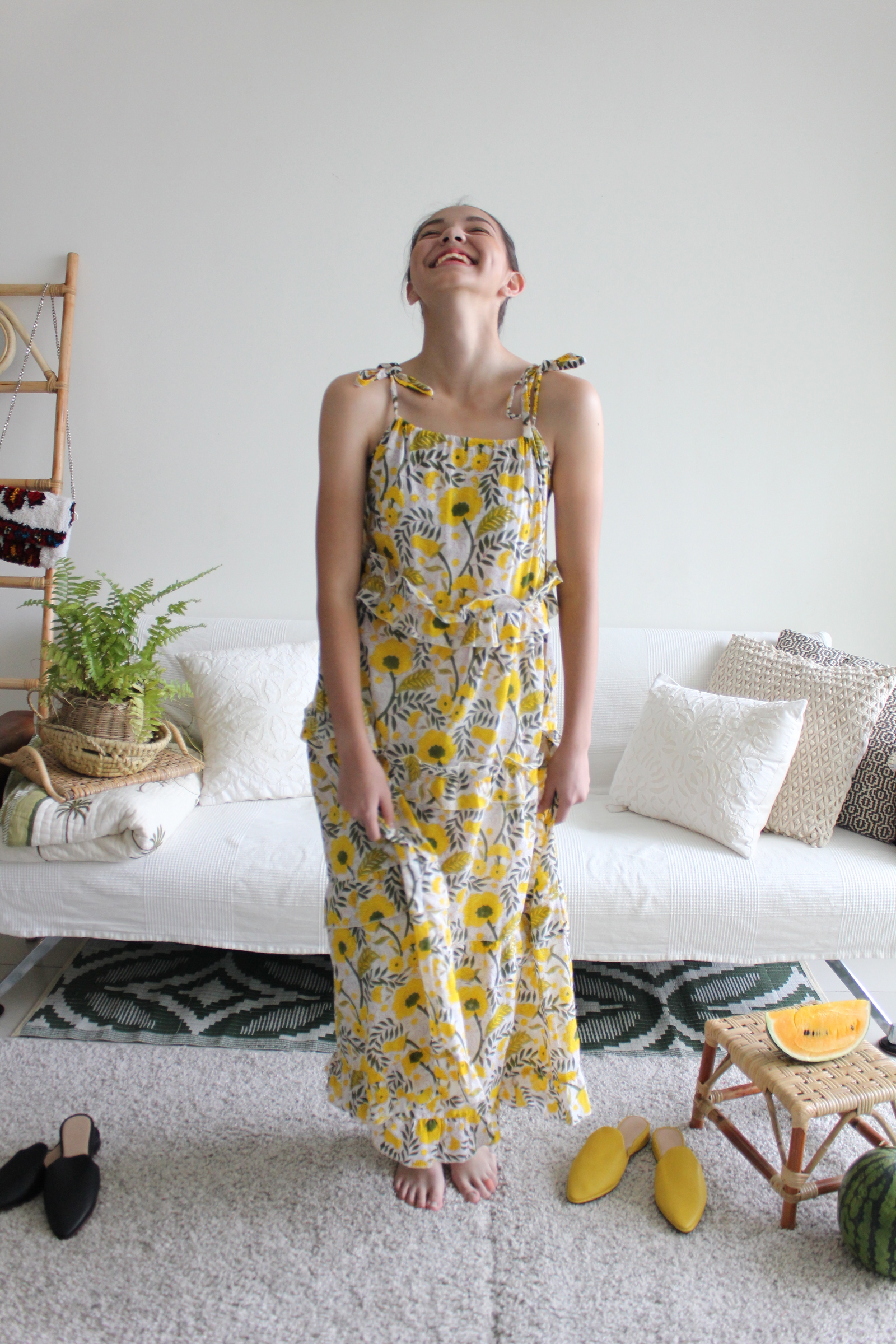 Fiore Maxi Summer Dress - Sunshine