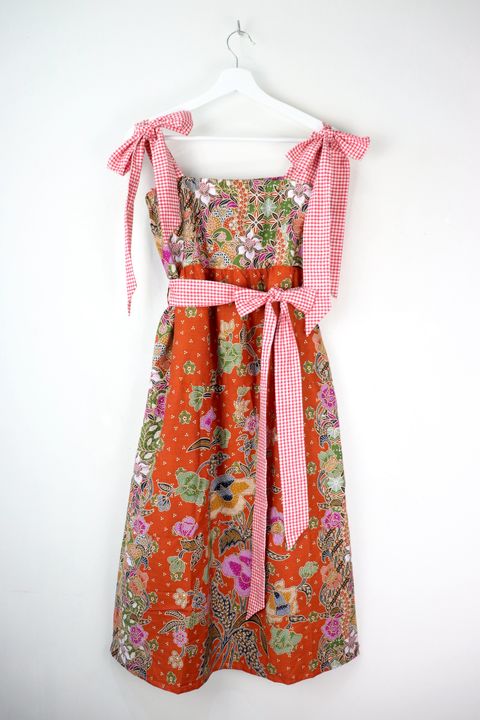 Christmas-batiik-gingham-dress-14