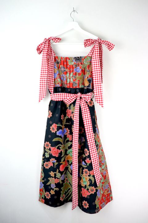 Christmas-batiik-gingham-dress-22