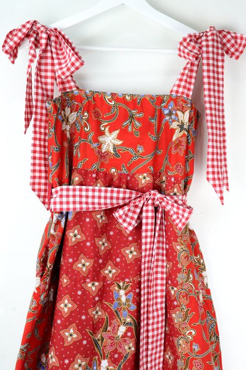 Christmas-batiik-gingham-dress-27