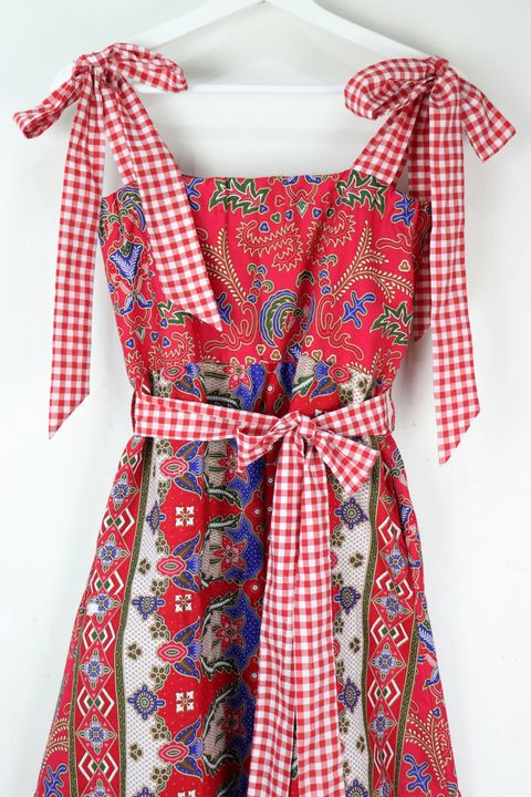 Christmas-batiik-gingham-dress-31
