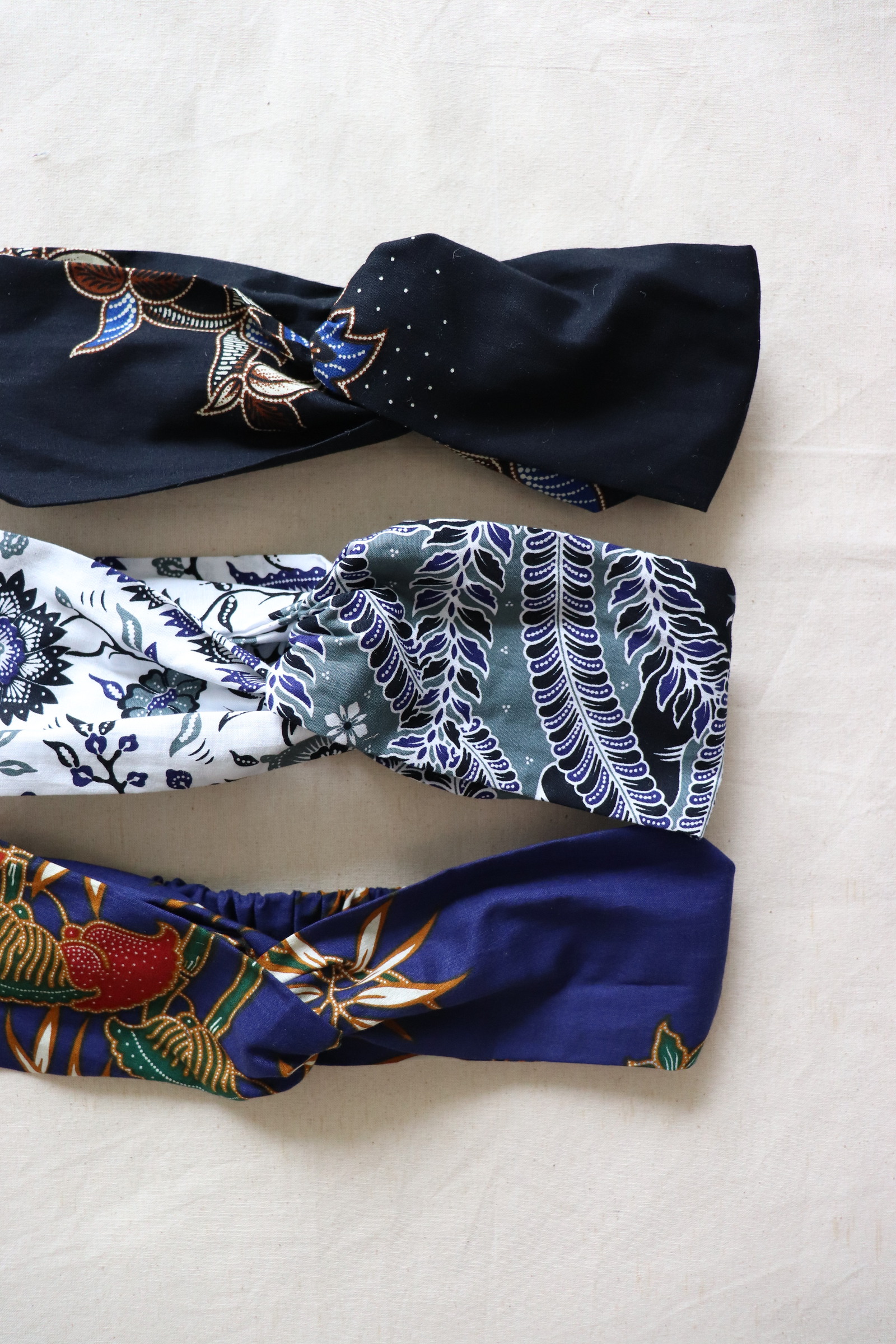 Crossover Batik Headbands [Set of 3] - Avery