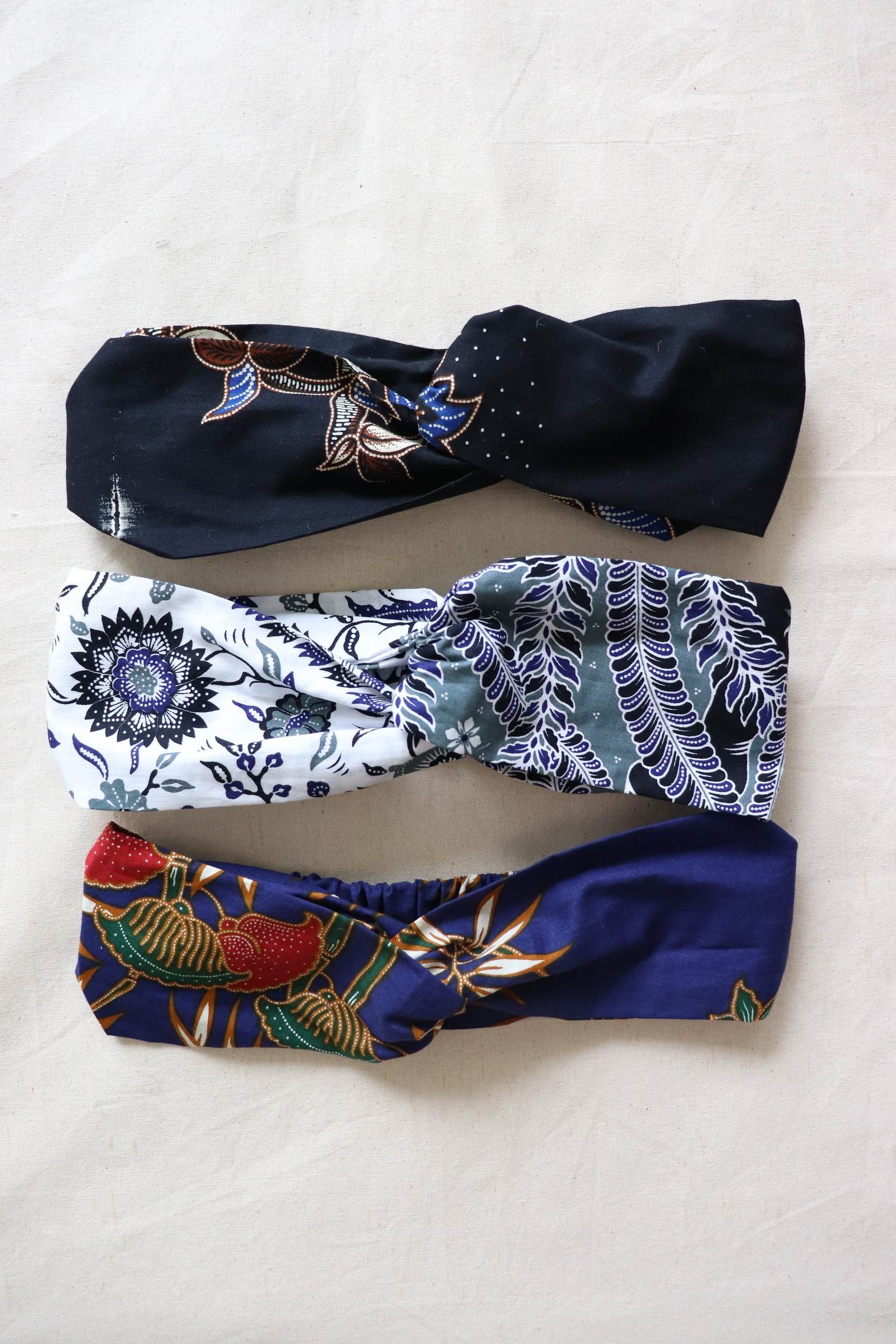 Crossover Batik Headbands [Set of 3] - Avery