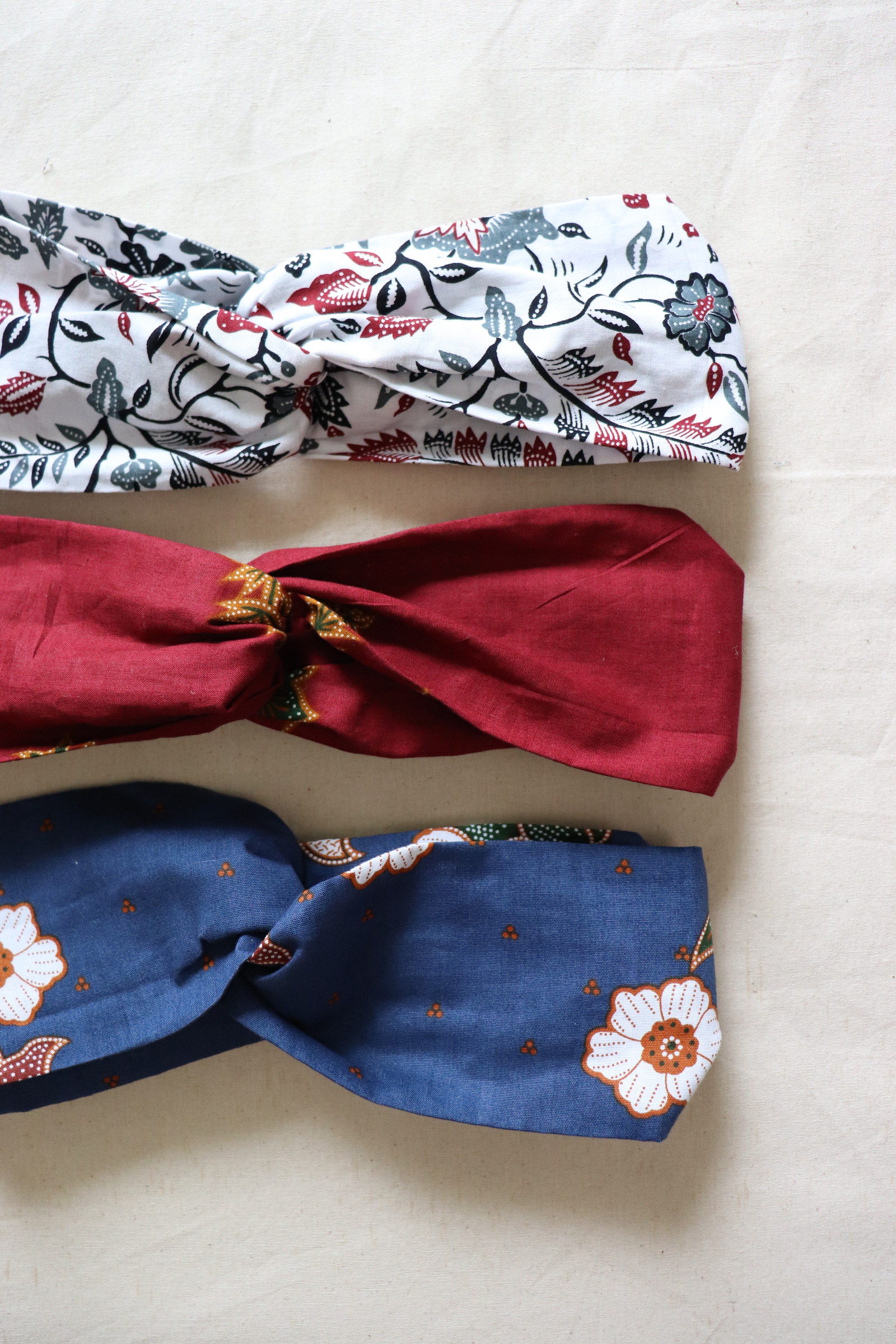 Crossover Batik Headbands [Set of 3] - Beth