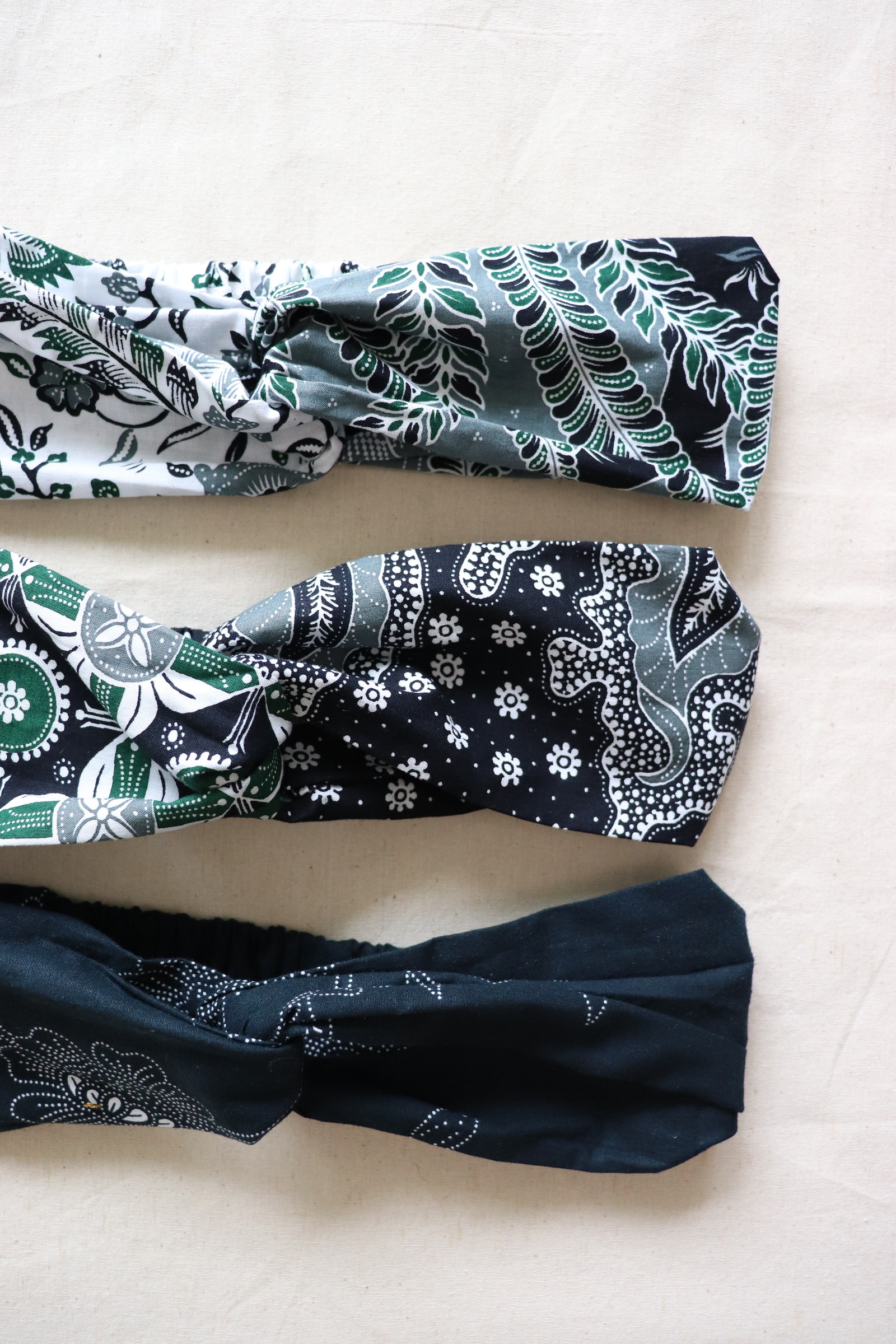 Crossover Batik Headbands [Set of 3] - Felicity