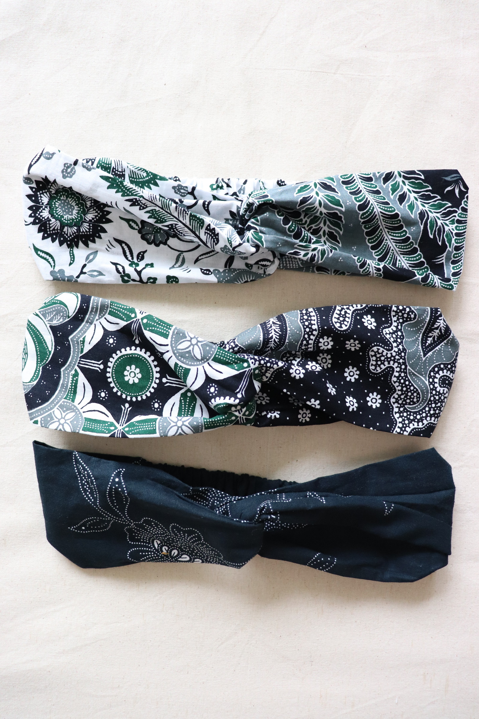 Crossover Batik Headbands [Set of 3] - Felicity