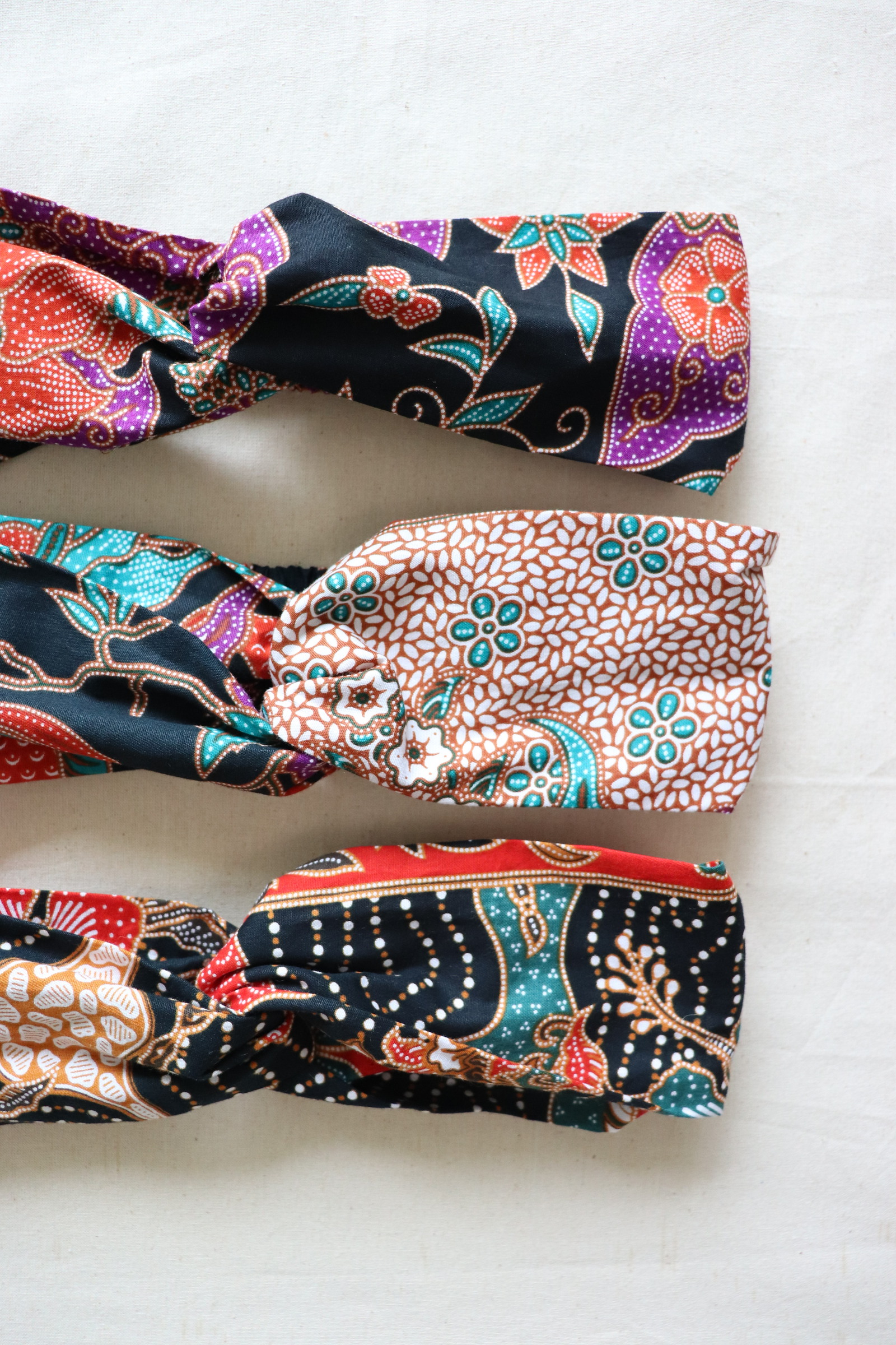 Crossover Batik Headbands [Set of 3] - Hermione